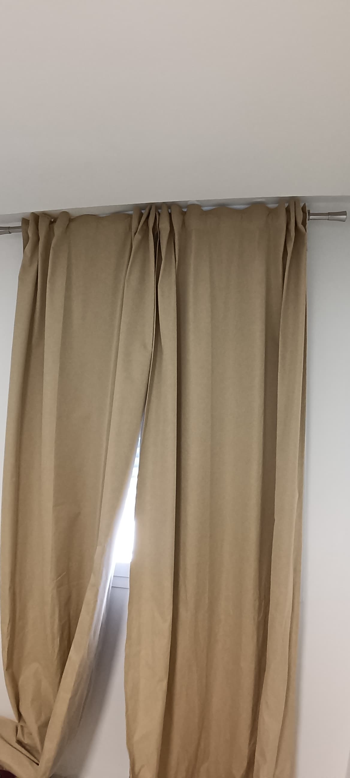 ANNAKAJSA cortinas, par, beixe, 145x300 cm