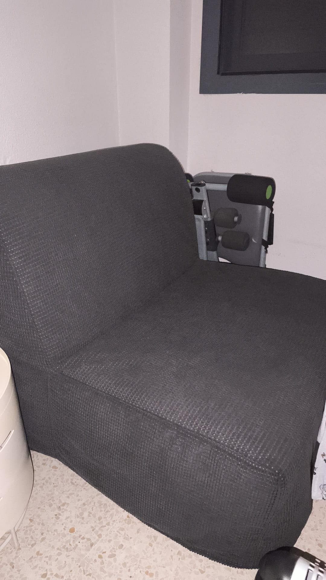 LYCKSELE LÖVÅS sillón cama, Vansbro gris oscuro