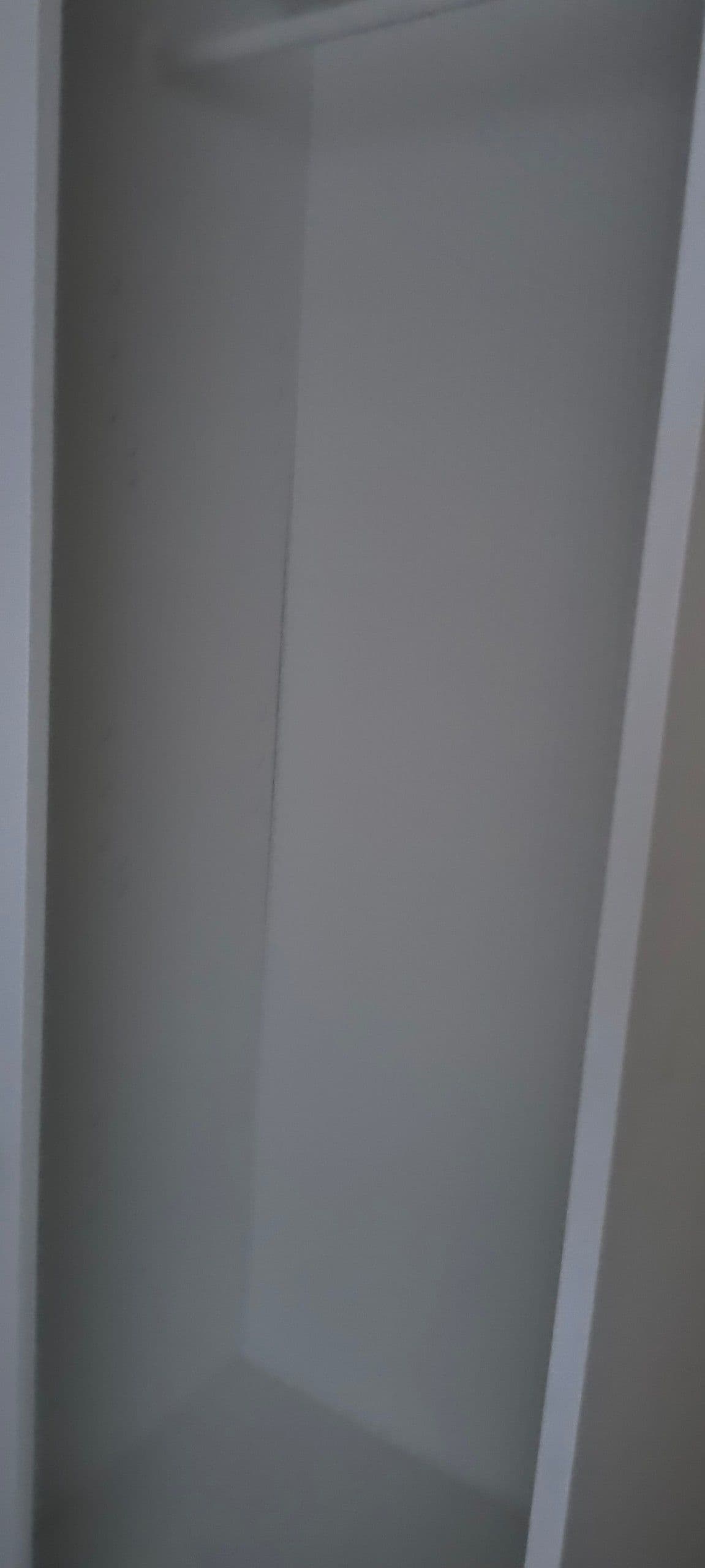 HAUGA armario con puertas correderas, blanco, 118x55x199 cm