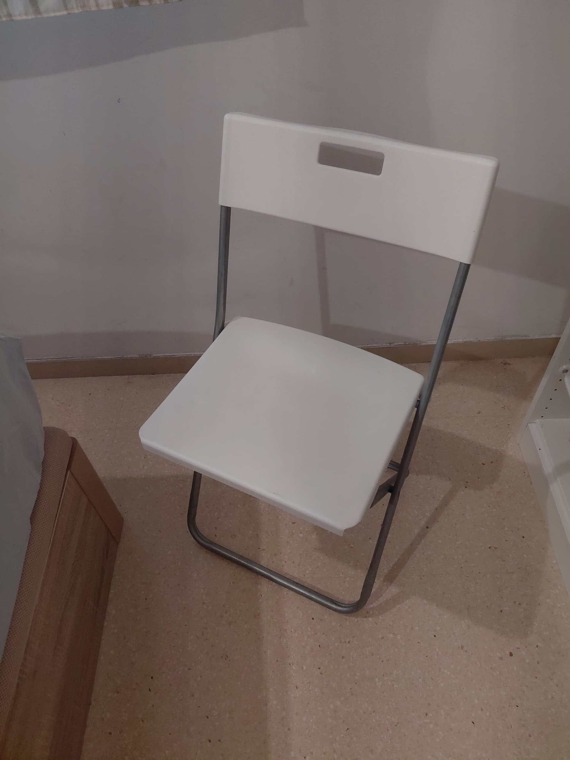 GUNDE cadira plegable, negre