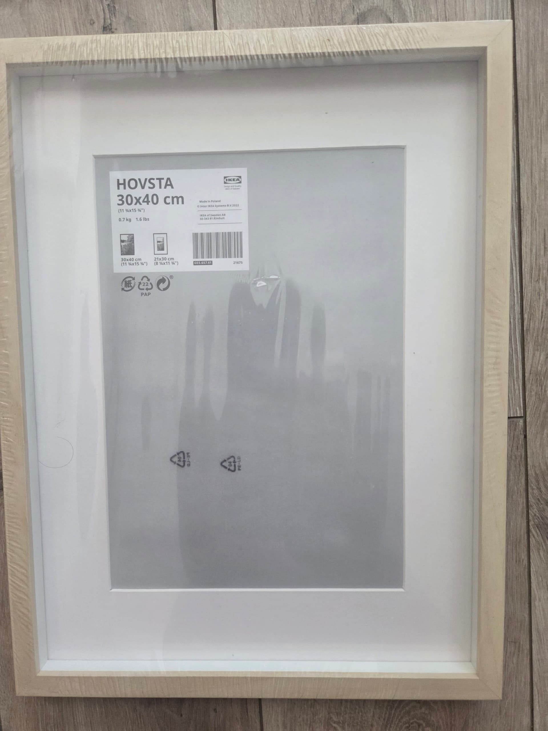 RÖDALM frame, oak effect, 30x40 cm