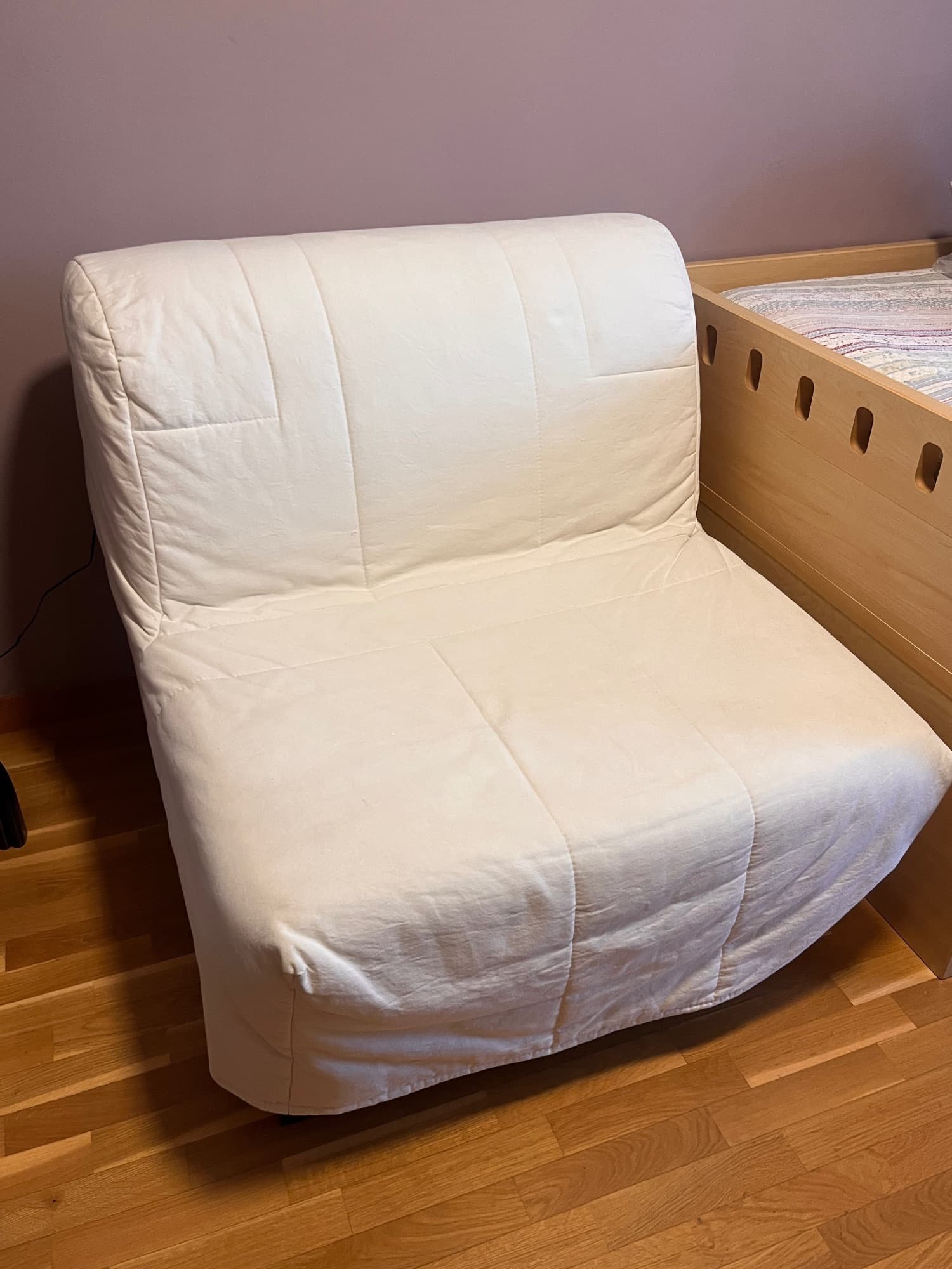 LYCKSELE LÖVÅS chair-bed, Ransta natural