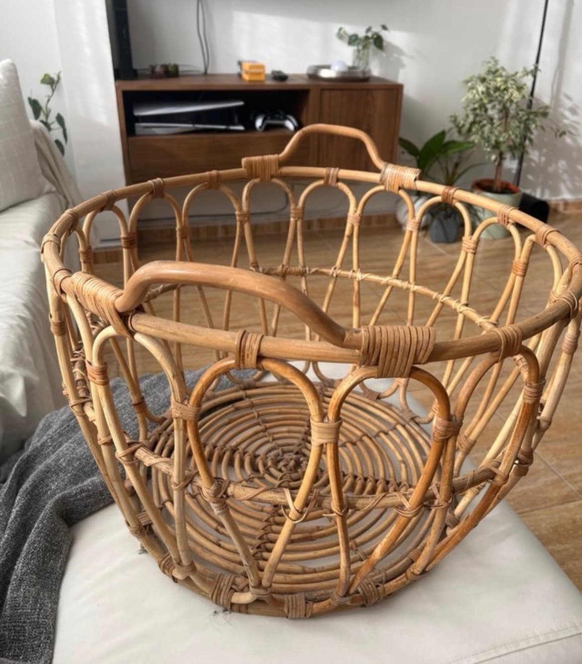 SNIDAD cistell, rotang, 54x39 cm