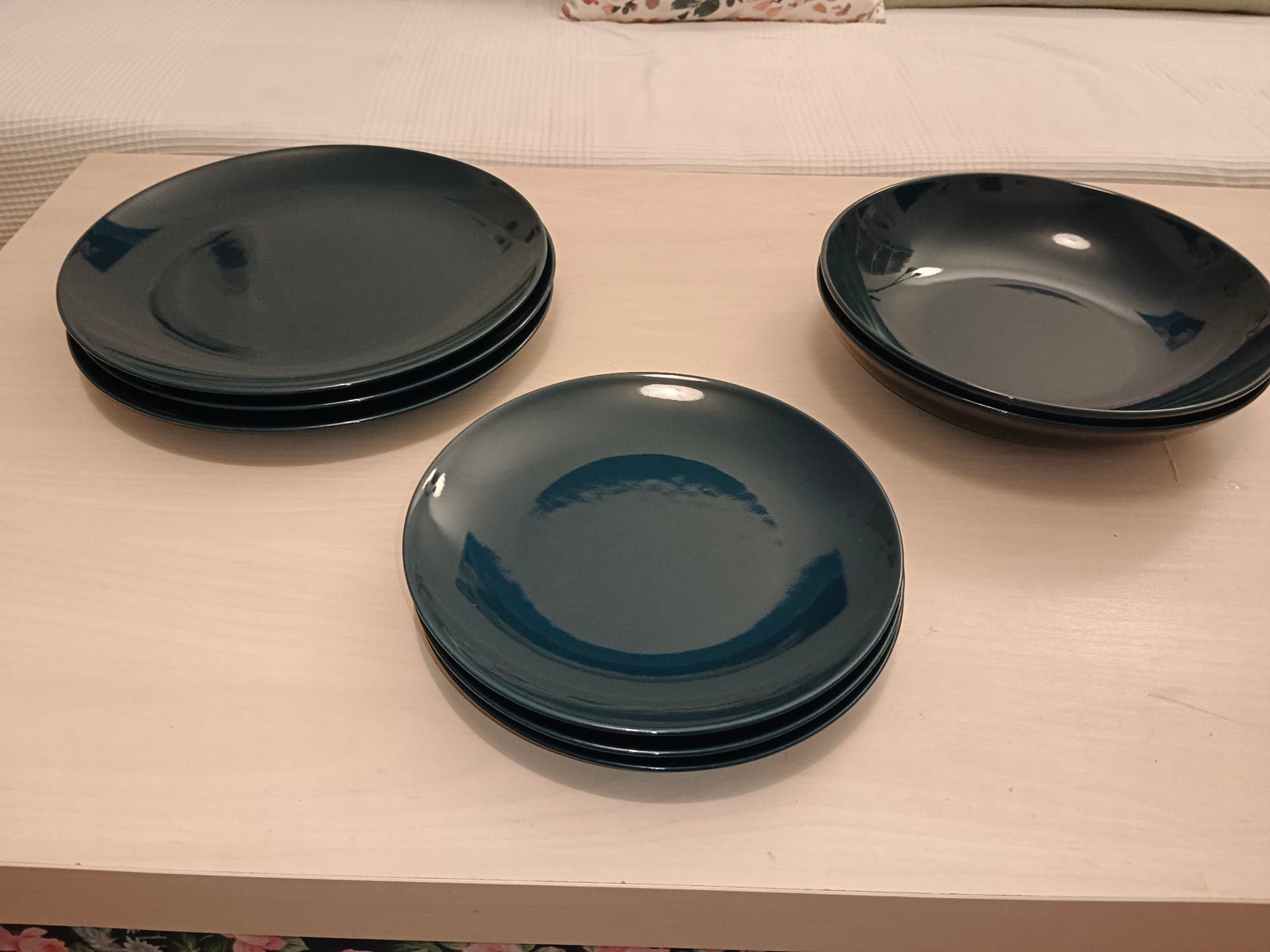 FÄRGRIK plater sakona, turkesa iluna