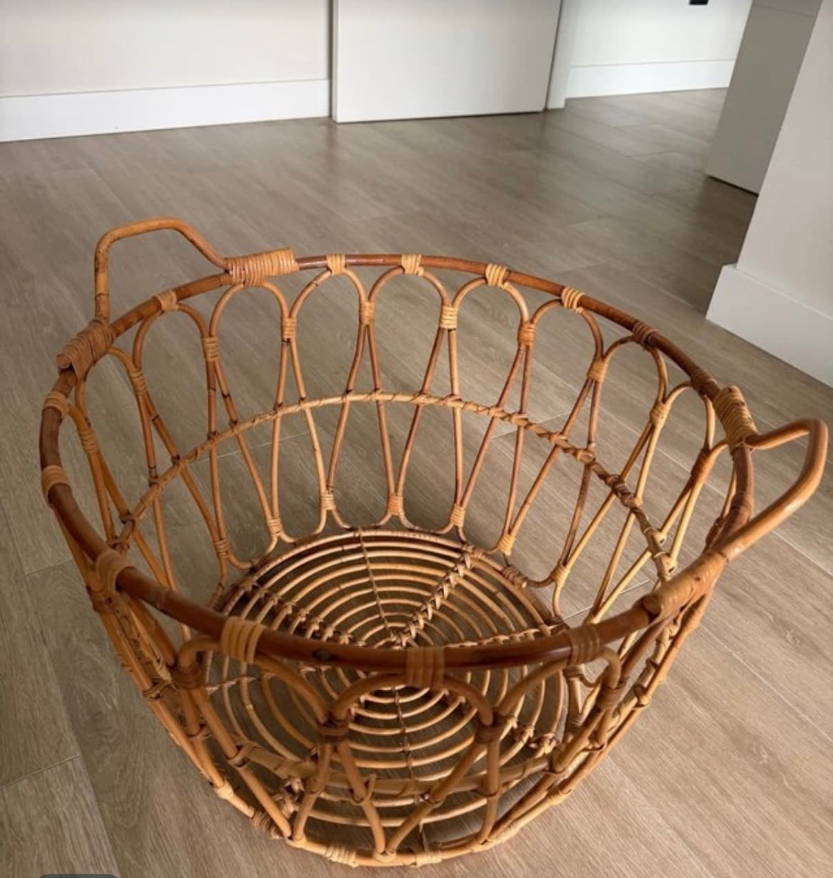 SNIDAD cesta, ratán, 54x39 cm