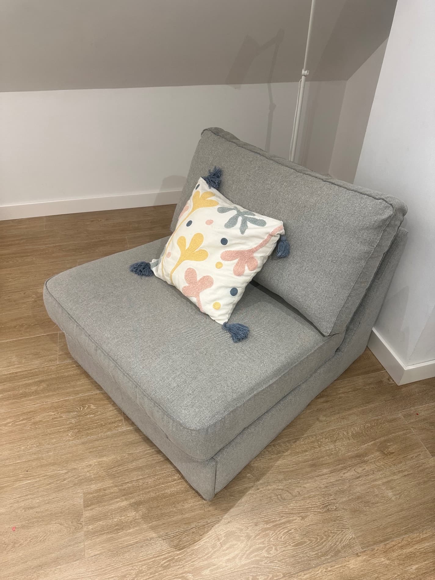 KIVIK 1-seat sofa-bed, Tibbleby beige/grey