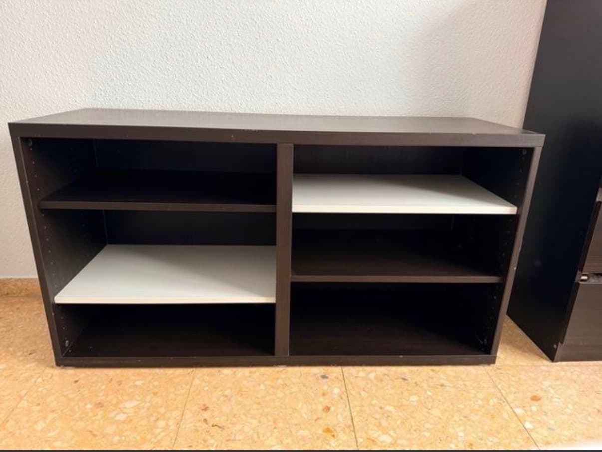 BESTÅ shelf unit/height extension unit, black-brown