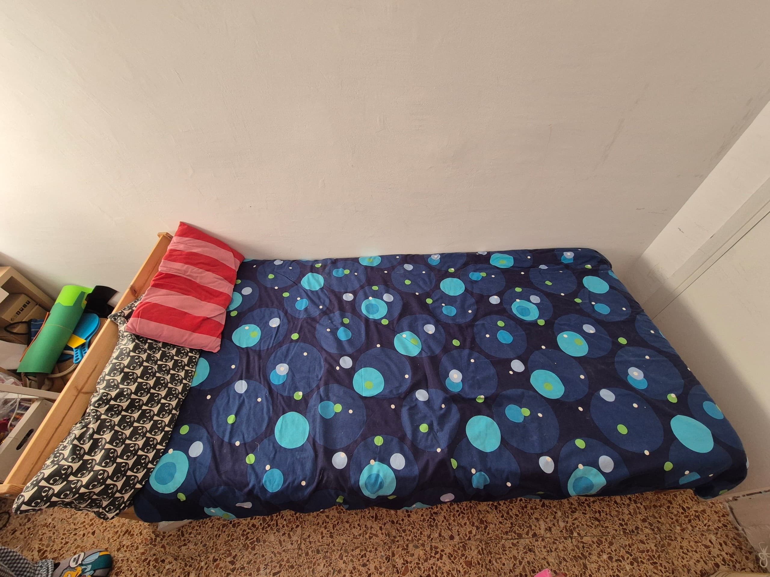 NEIDEN estrutura cama, piñeiro/Luröy, 90x200 cm