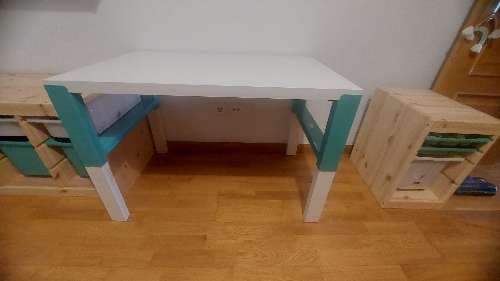 PÅHL escriptori, altura regulable blanc, 96x58 cm