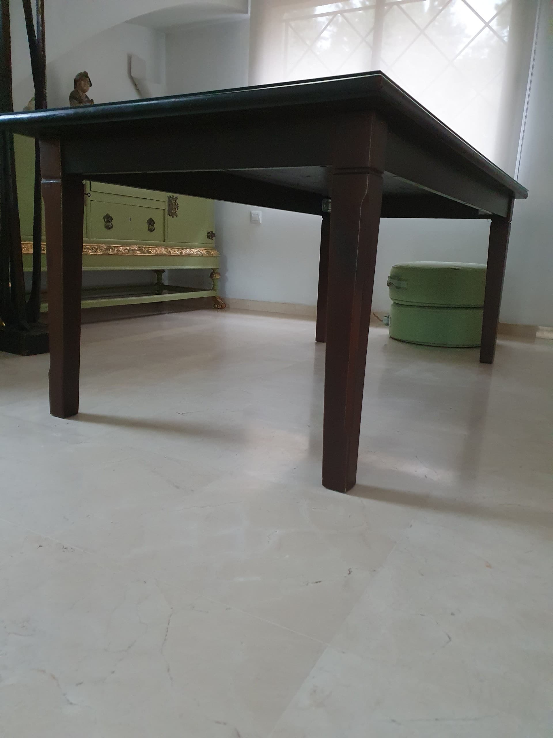 DANDERYD taula de menjador, fullola de pi/negre, 180x90 cm