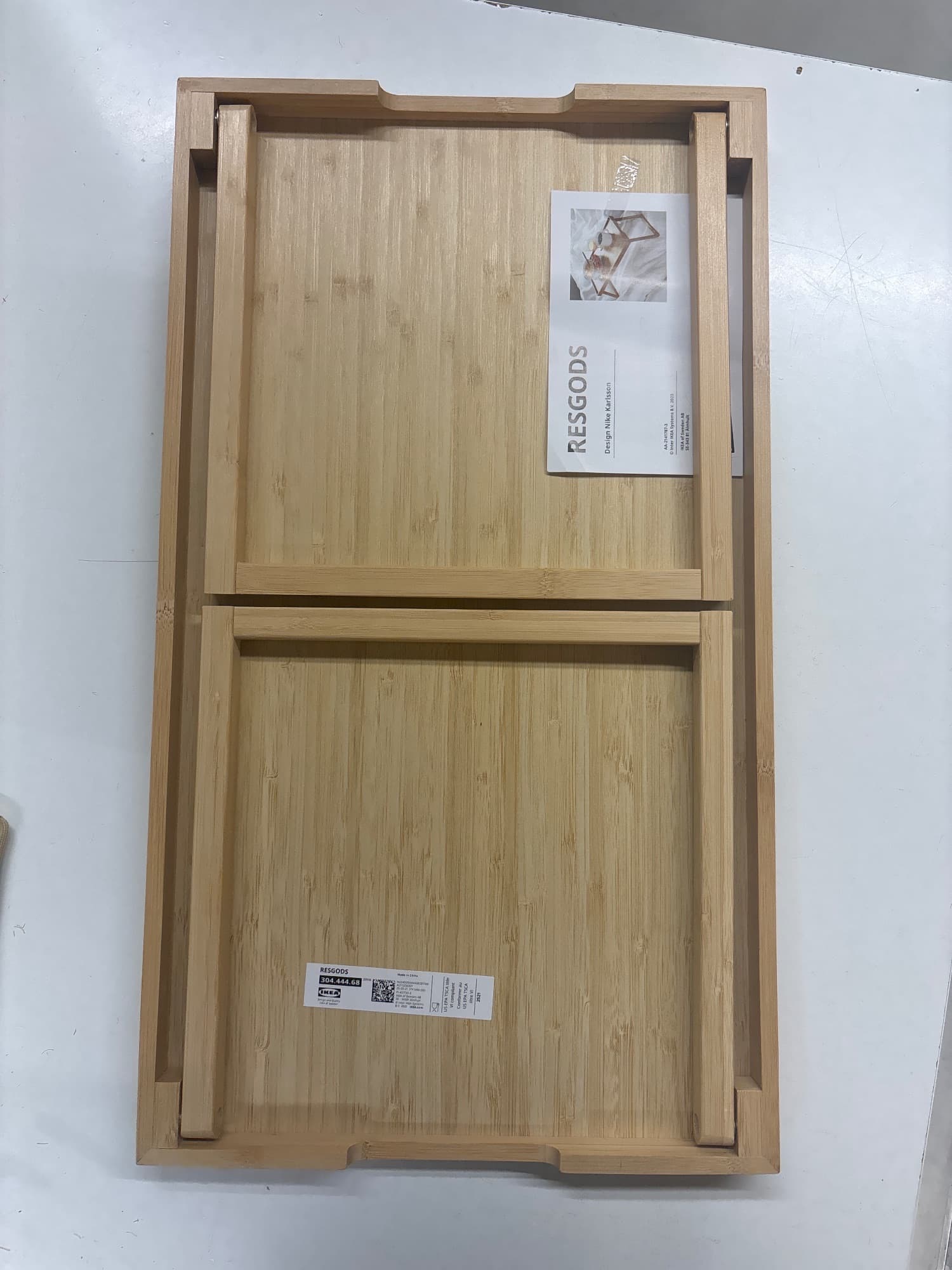 RESGODS bed tray, bamboo
