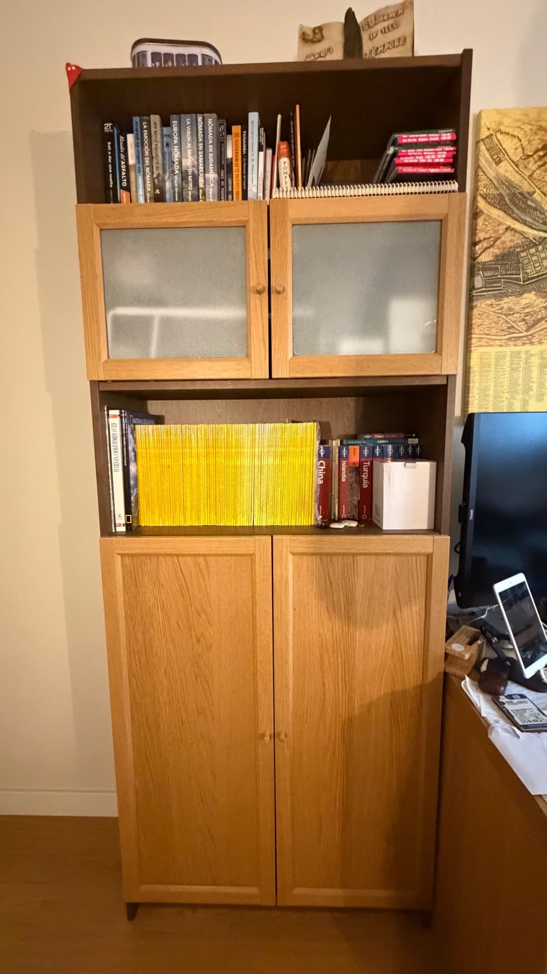 BILLY / OXBERG libraría +porta panel/vdr