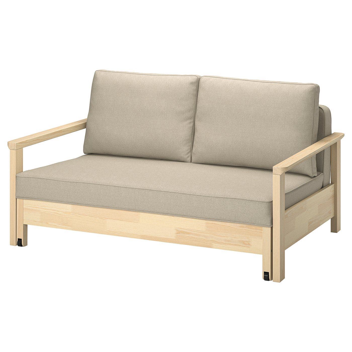 TORNSBORG sofá cama 2, Naggen beixe/piñeiro