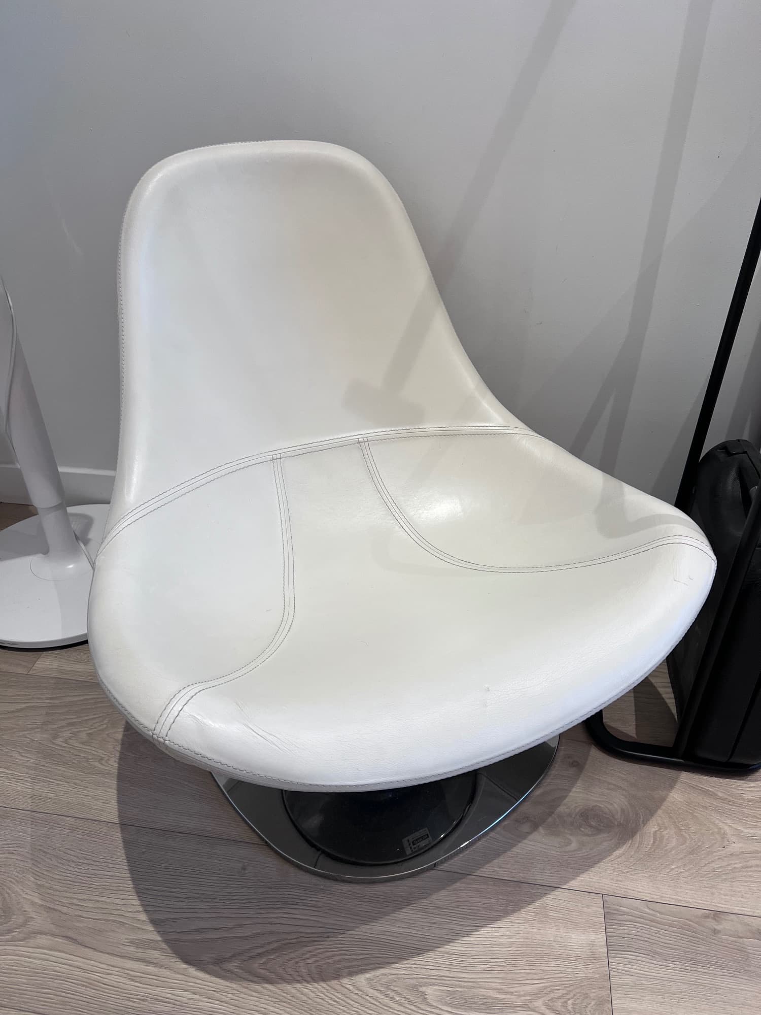 SILLON PIEL BLANCO