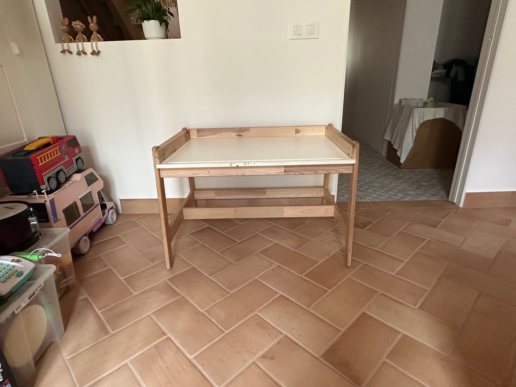 FLISAT pupitre, altura regulable/verd