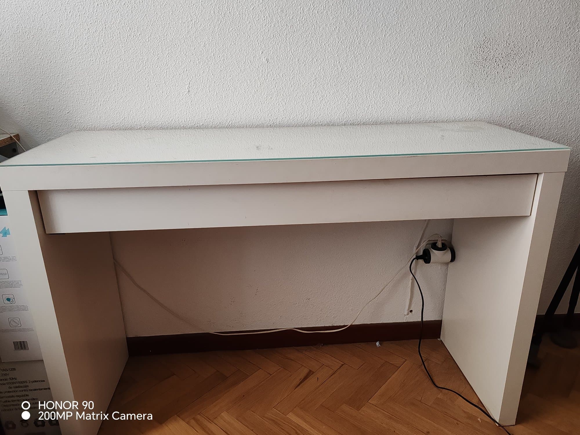 MALM apain-mahaia, zuria, 120x41 cm