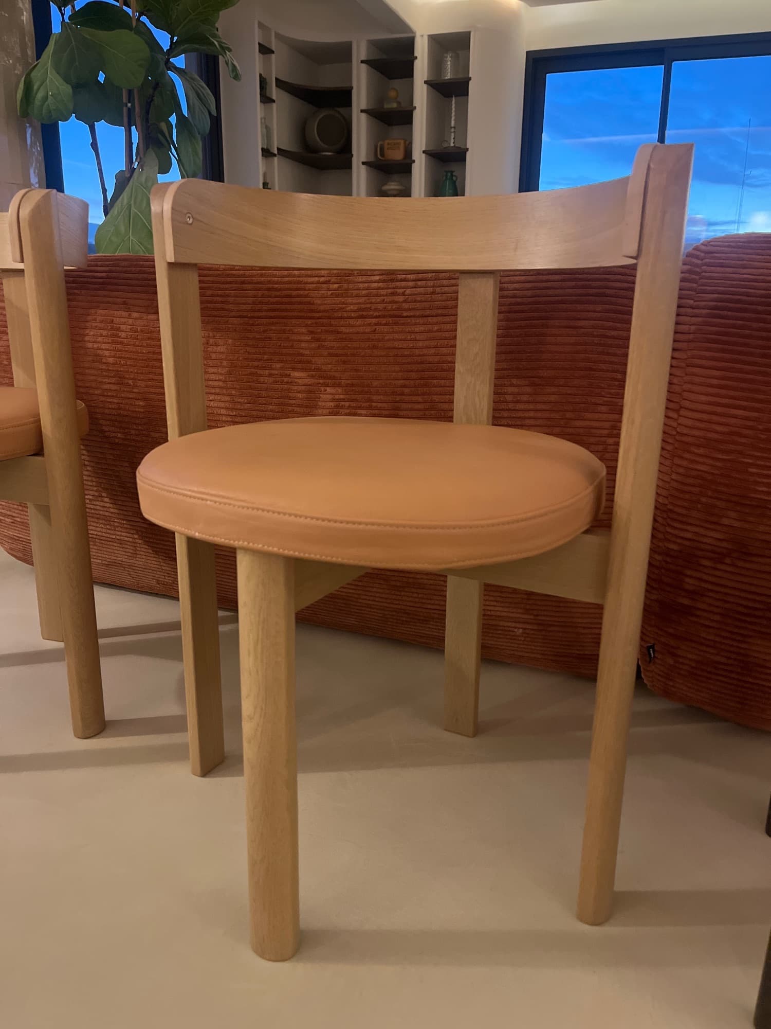STOCKHOLM: 2 UNITS cadeira, carballo/pel