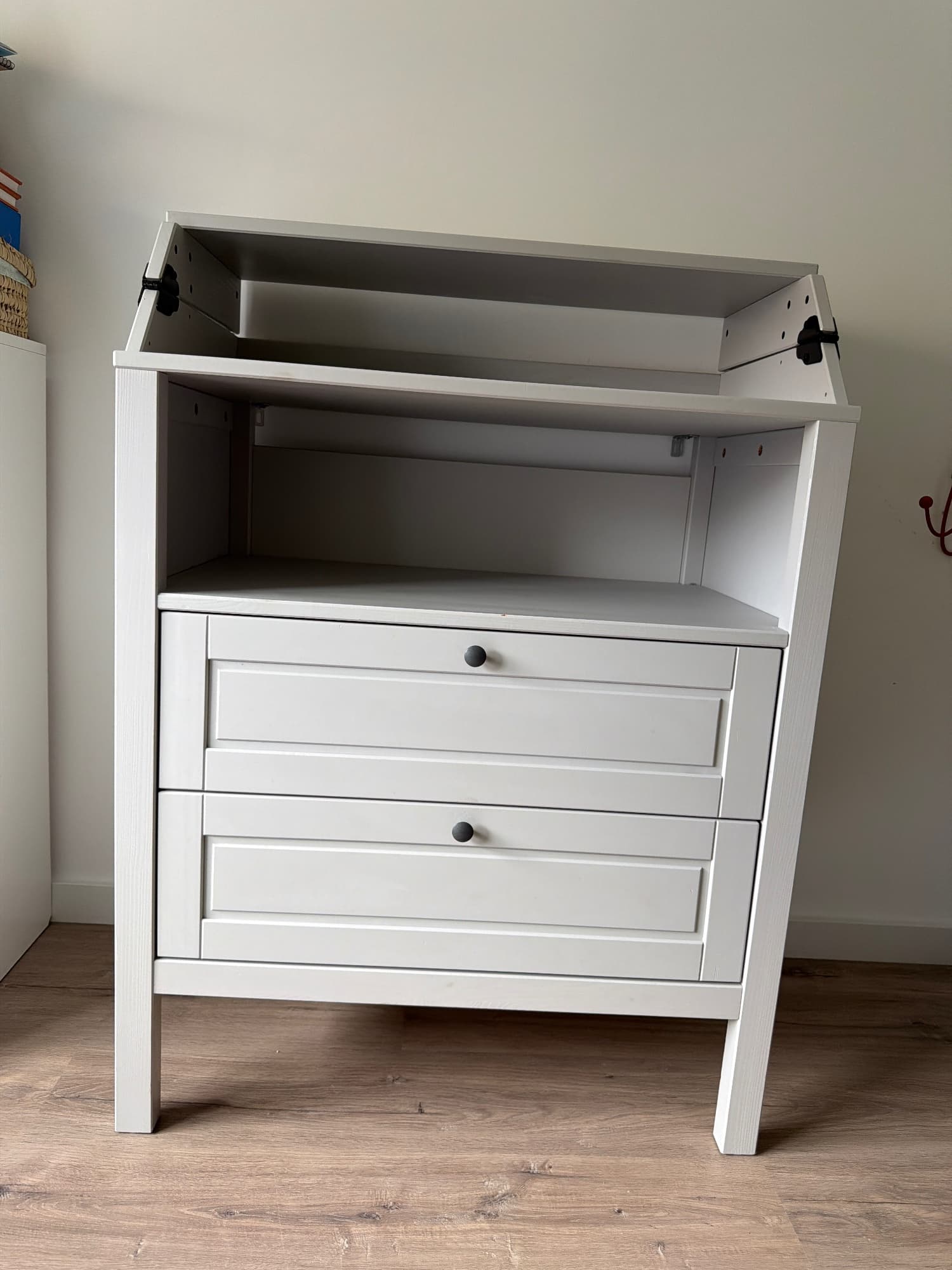 SUNDVIK cambiador/cómoda, branco, 78x79x99 cm