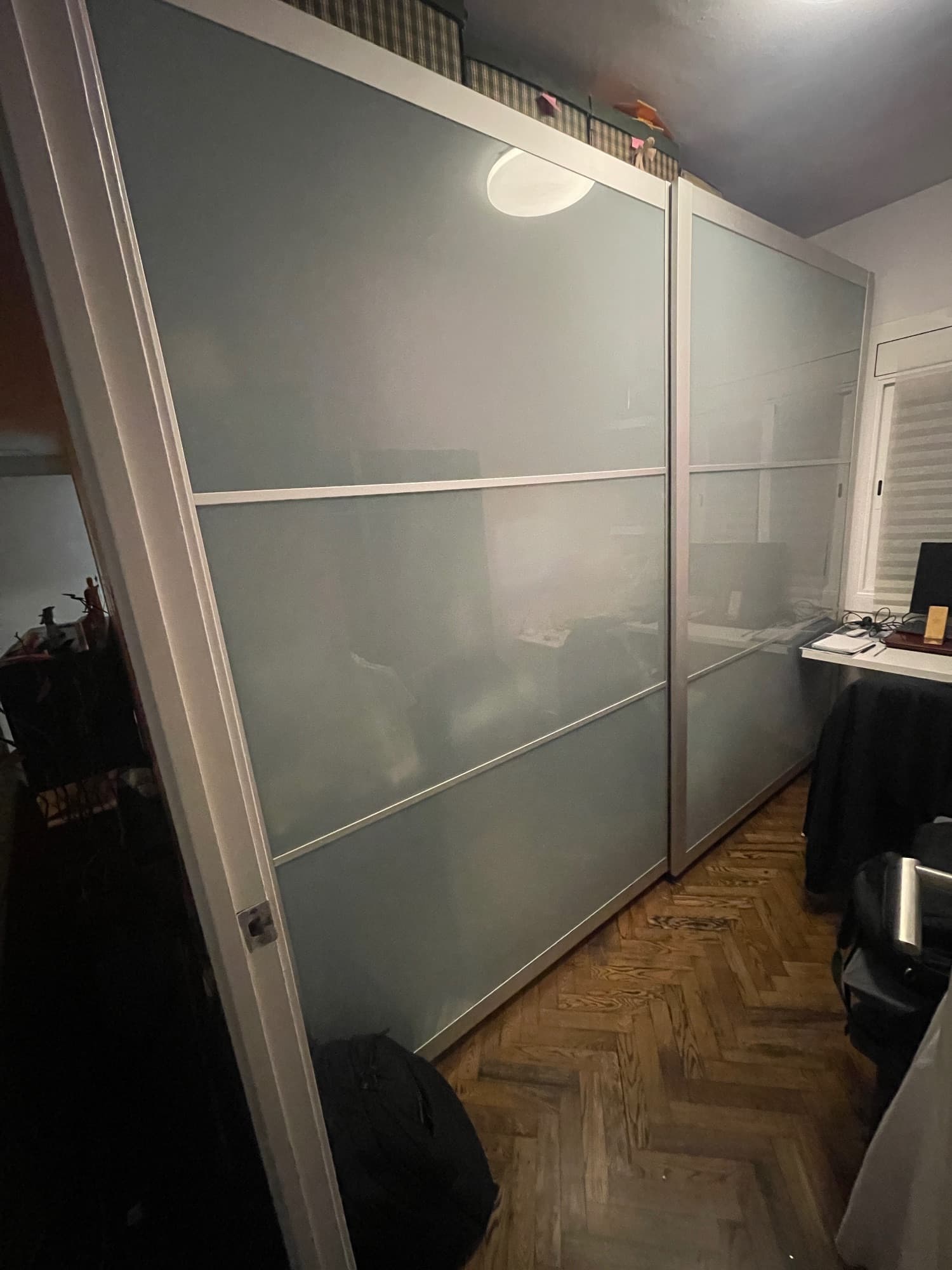 PAX 2 wardrobe frames, white, 200x58x236 cm