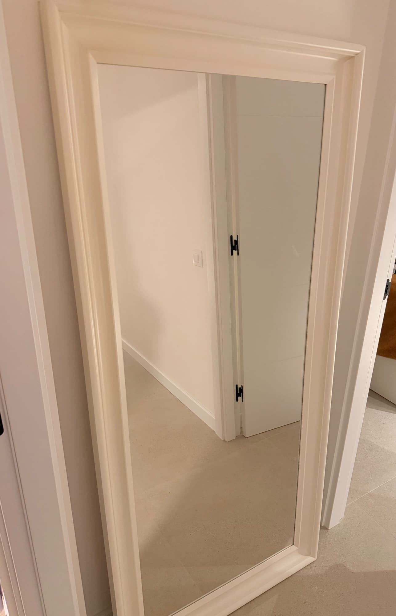 HEMNES espello, branco