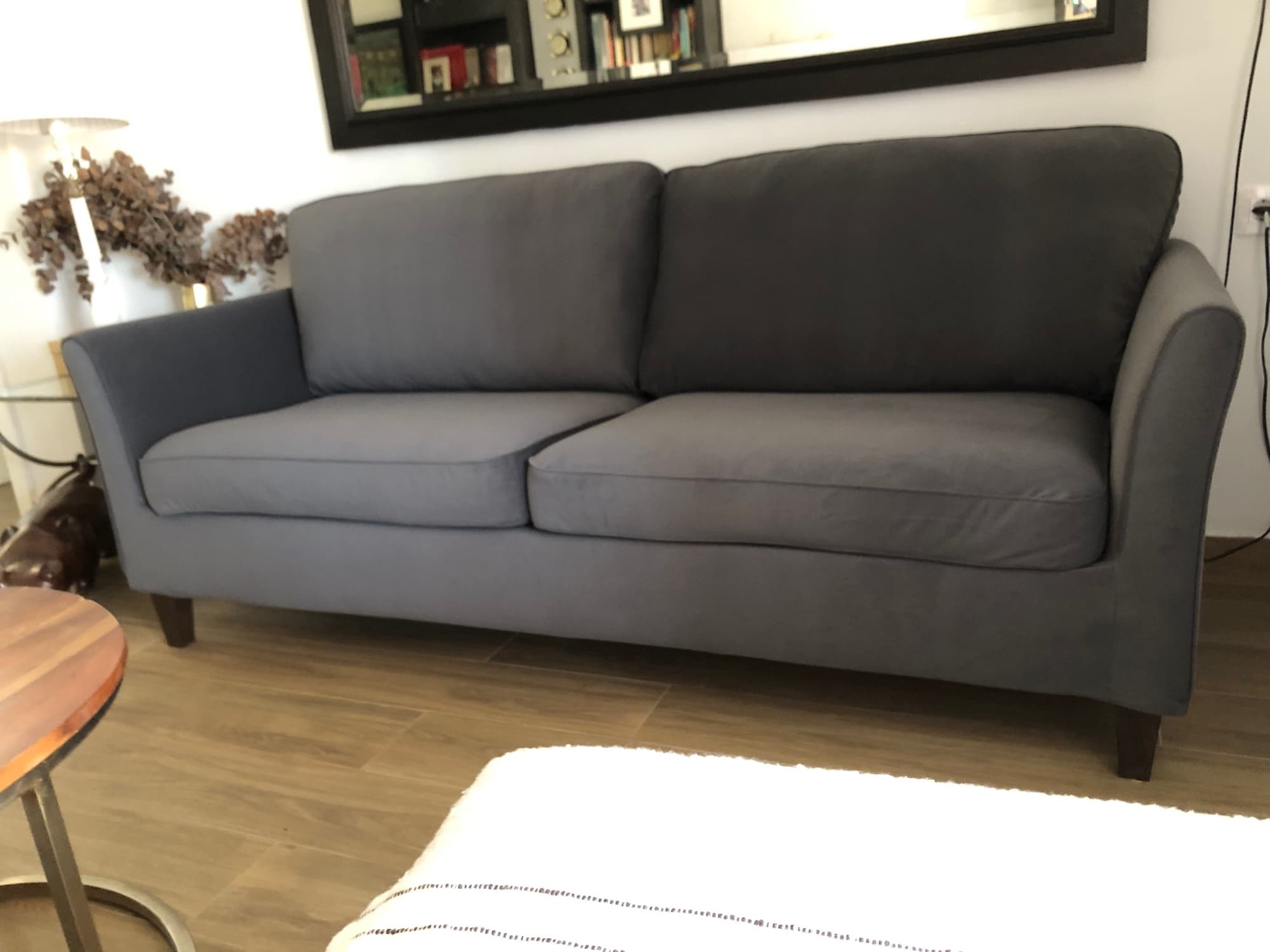 EKHOLMA 3 PLAZAS 3-seat sofa, Hakebo dark grey