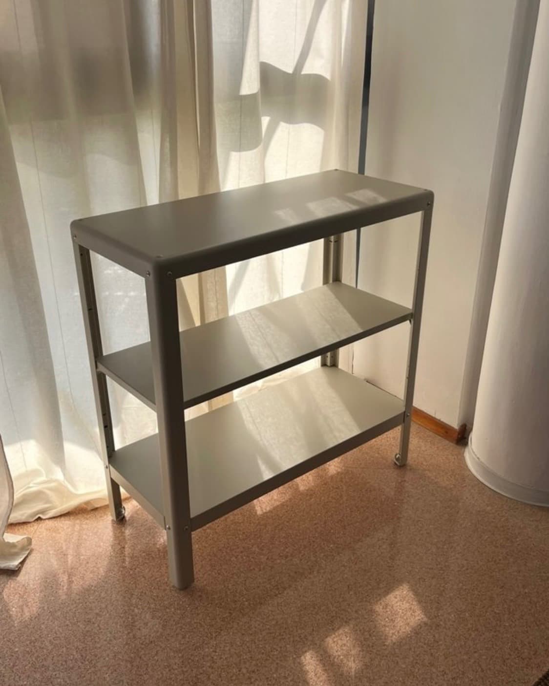 KOLBJÖRN estantería de interior y exterior, beige, 80x81 cm
