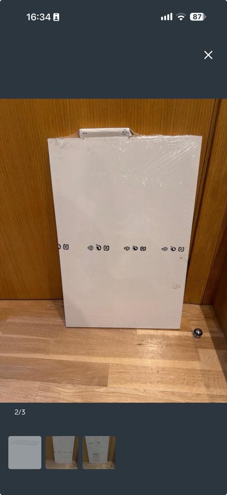 HJÄLPA shelf, white, 60x40 cm