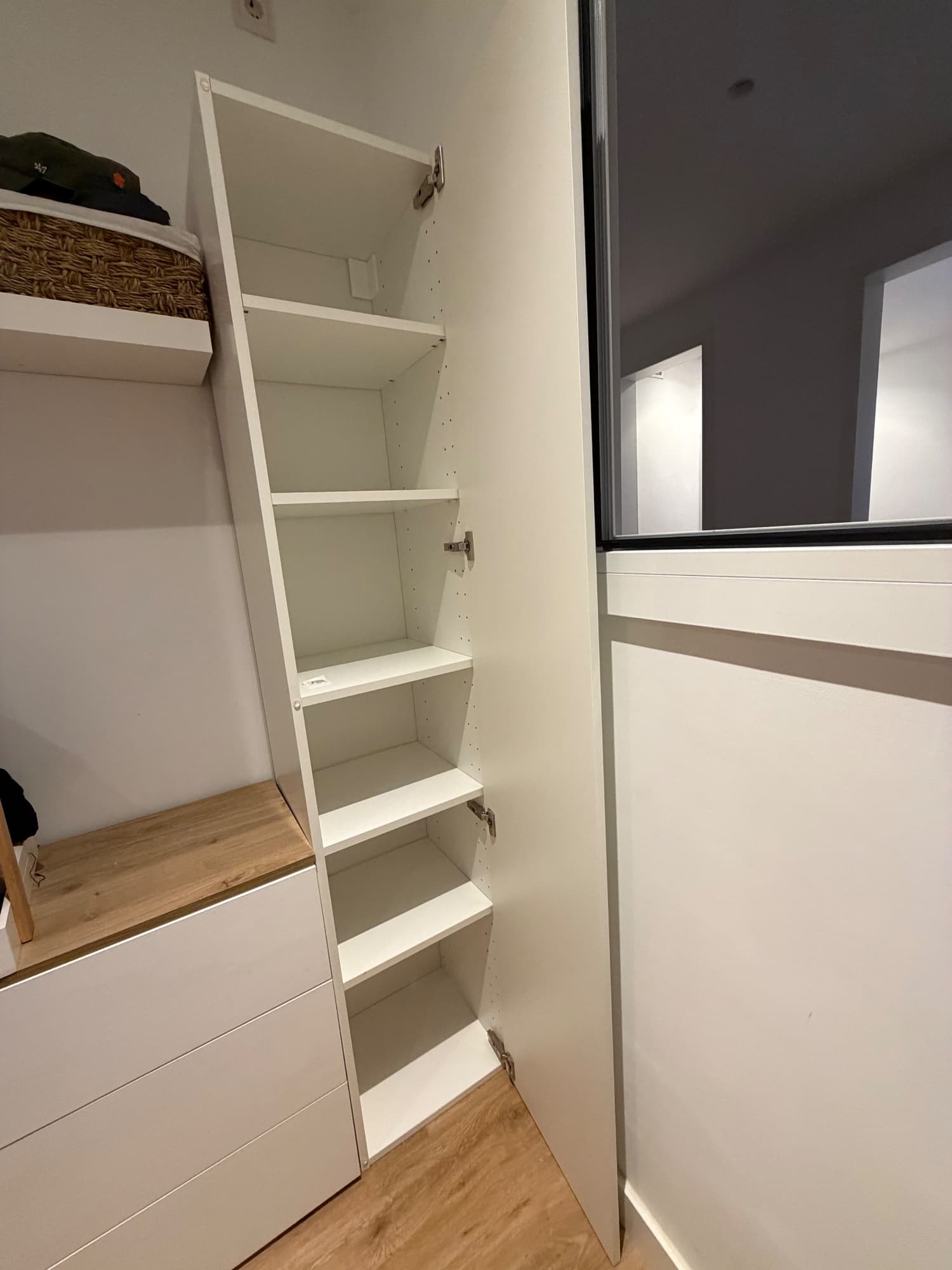 METOD aa+ bld, branco/Aspudden branco mate, 40x37x200 cm