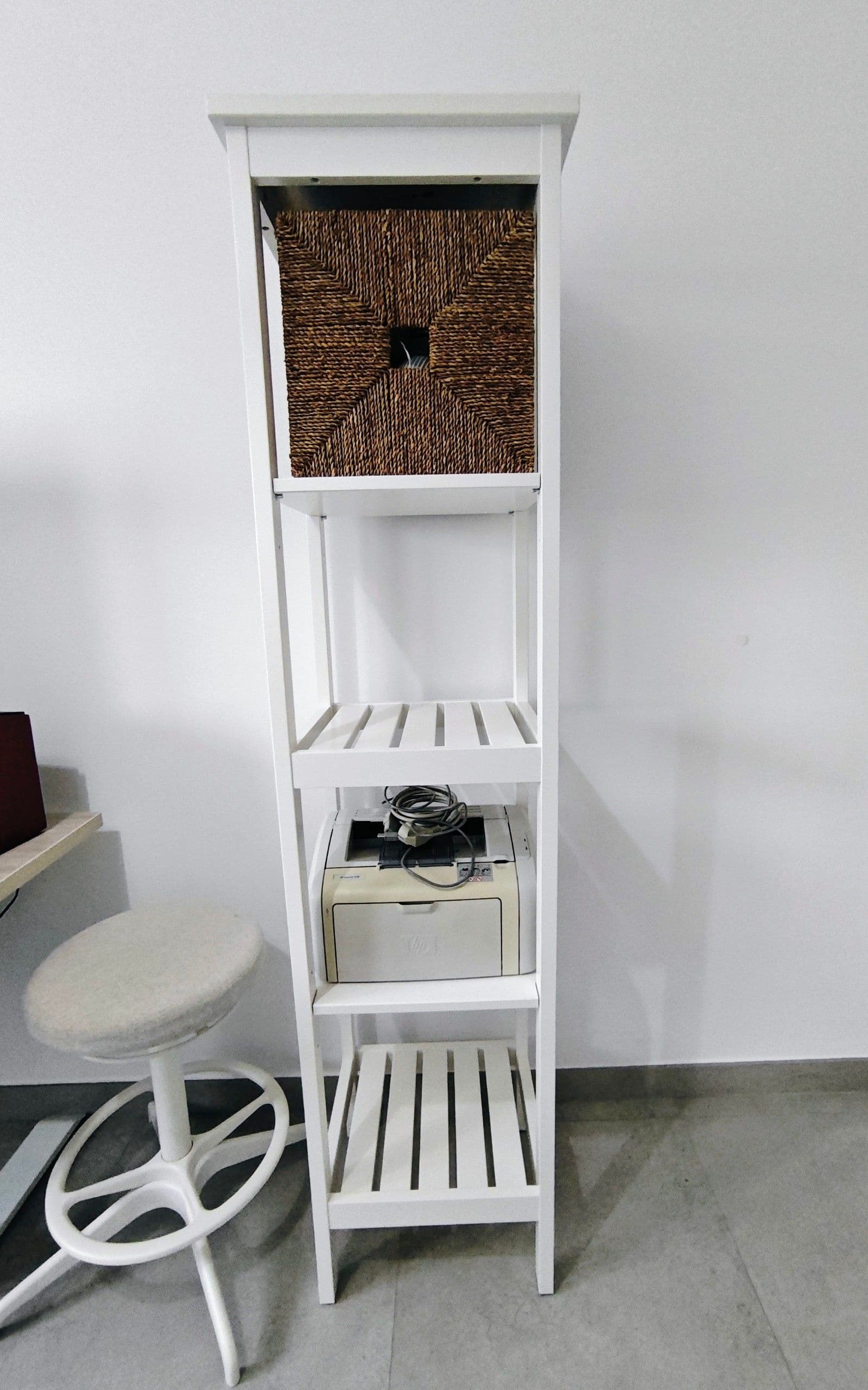 HEMNES prestatgeria, blanc, 42x172 cm