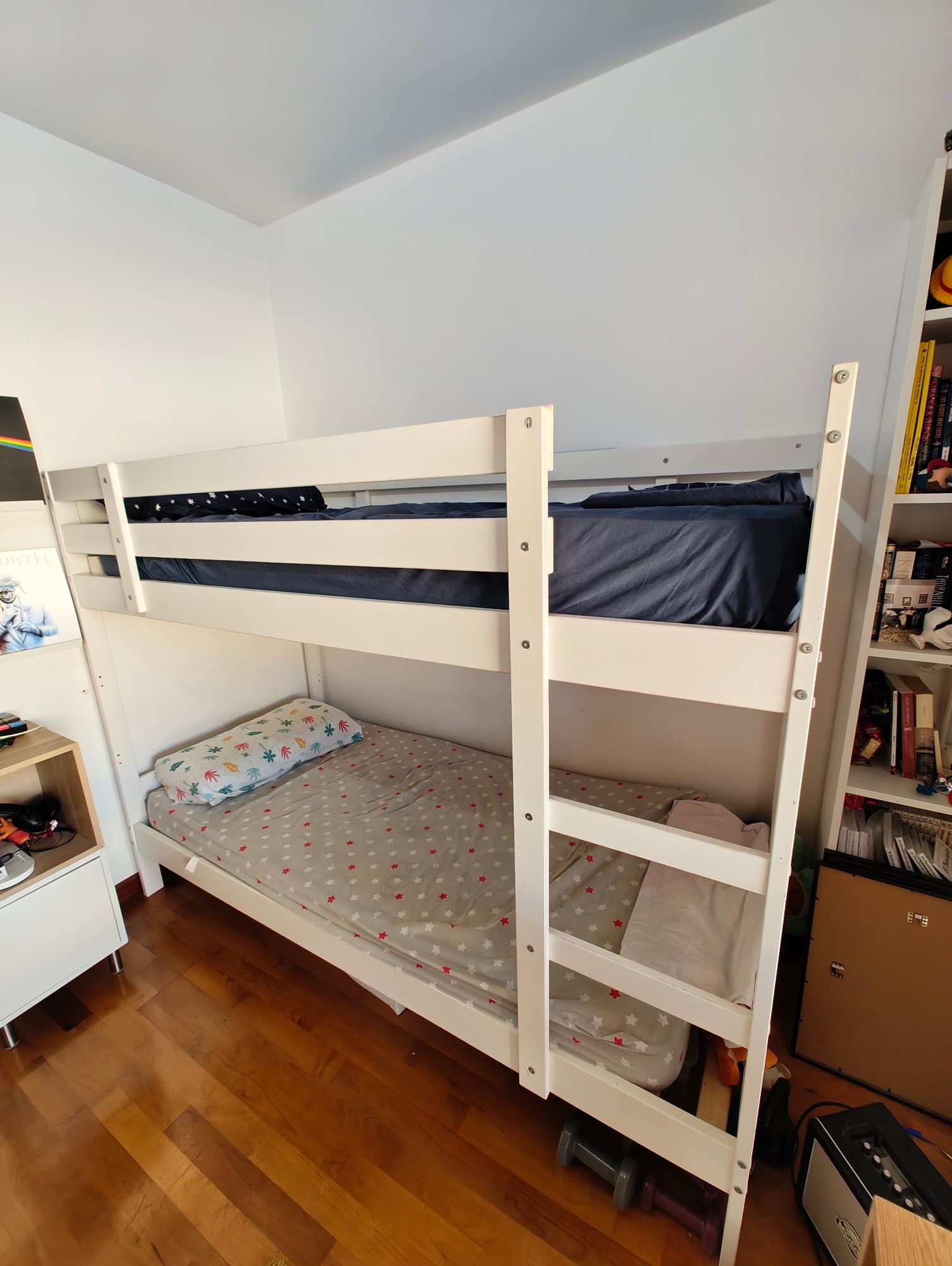 MYDAL bunk bed frame, white, 90x200 cm
