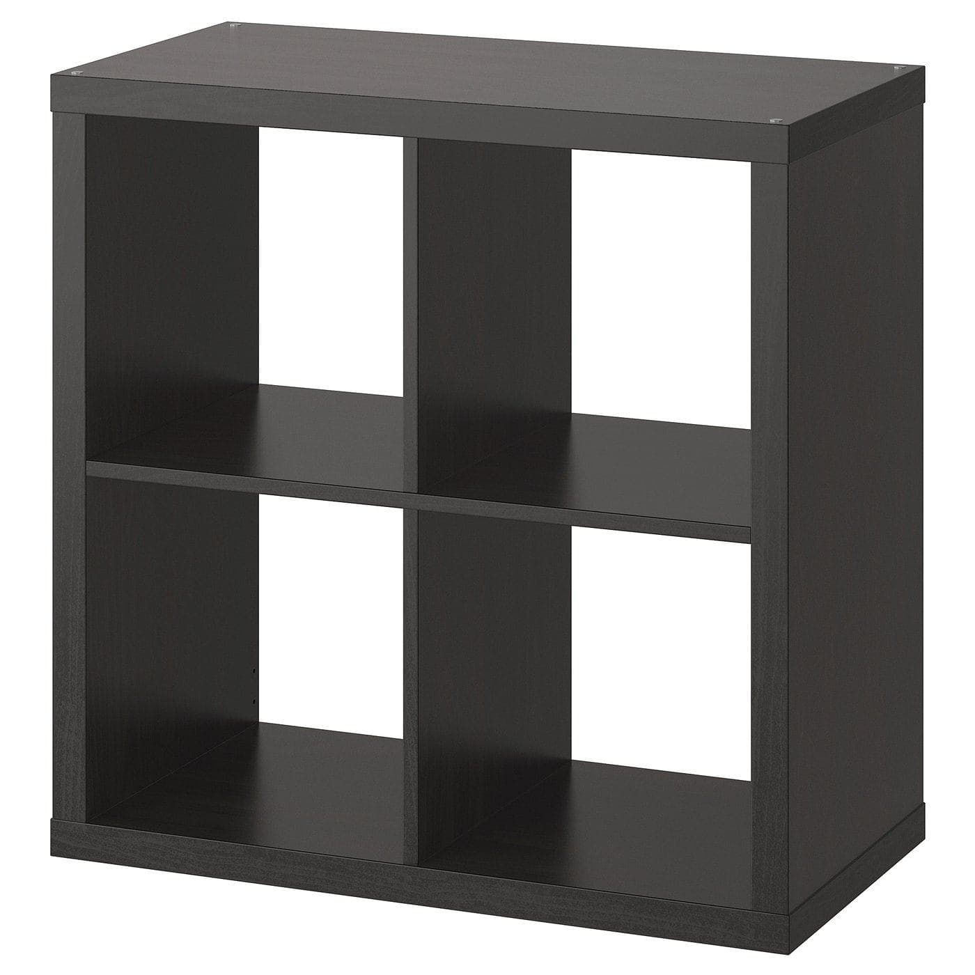 KALLAX prestatgeria, negre-marró, 77x77 cm