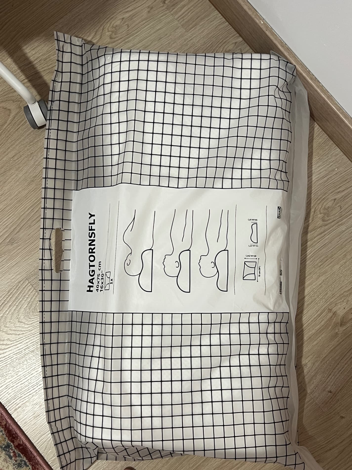 HAGTORNSFLY Almohada ergonómica para espalda, 40x75 cm