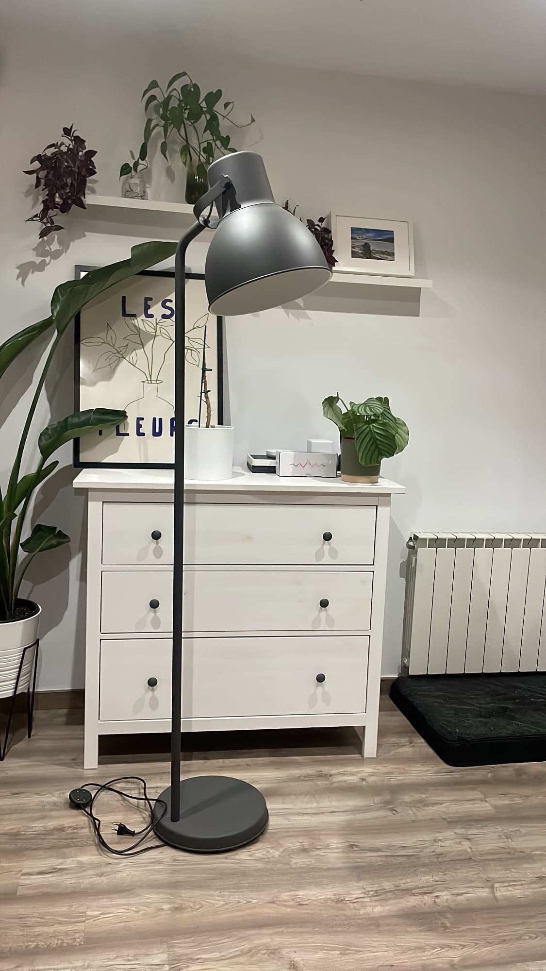 HEKTAR floor lamp, dark grey