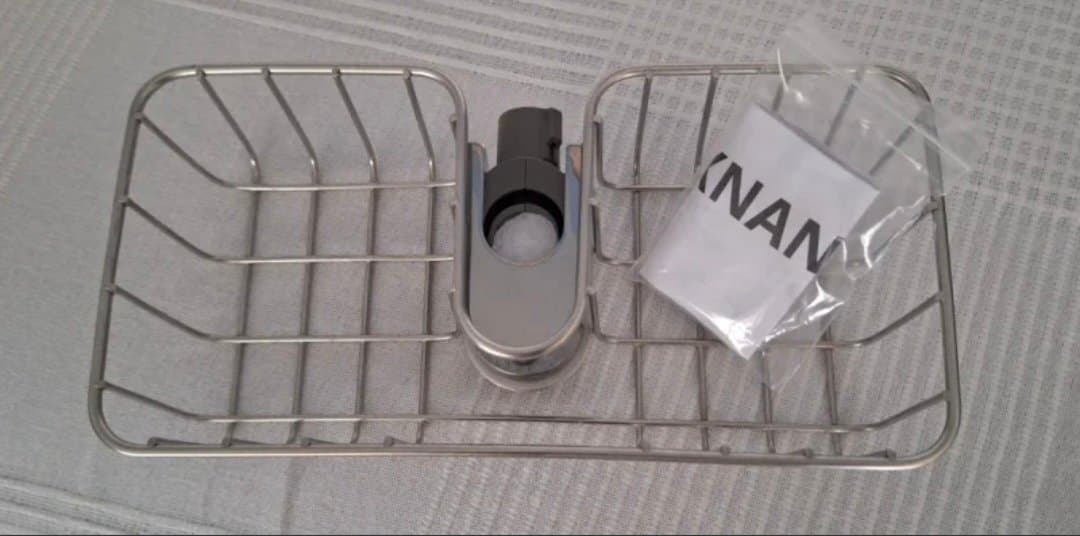 VOXNAN estante para ducha, cromado, 25x6 cm