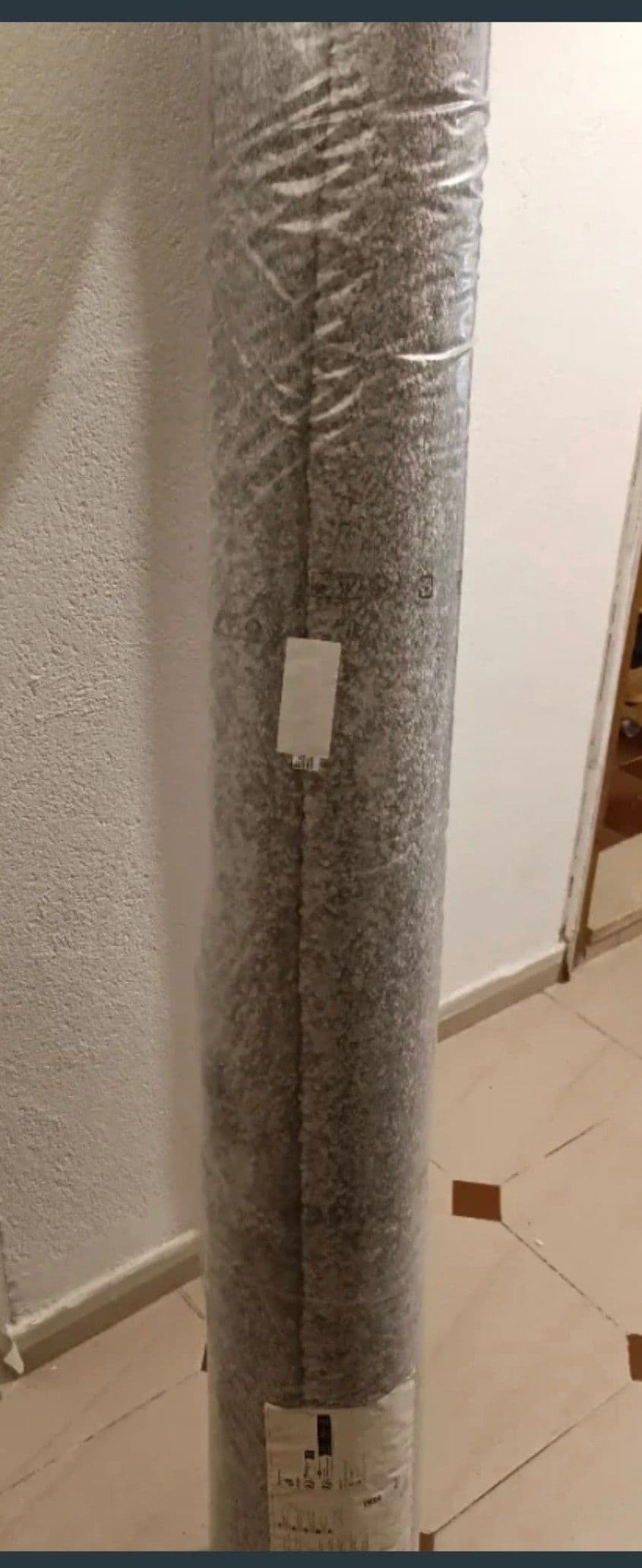 STOENSE Alfombra, pelo corto, gris, 170x240 cm