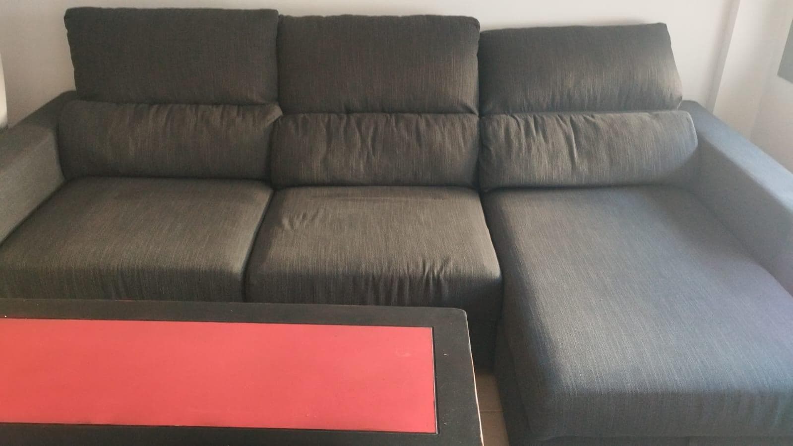 ESKILSTUNA Sofá cantoneira 3 prazas, Hillared antracita