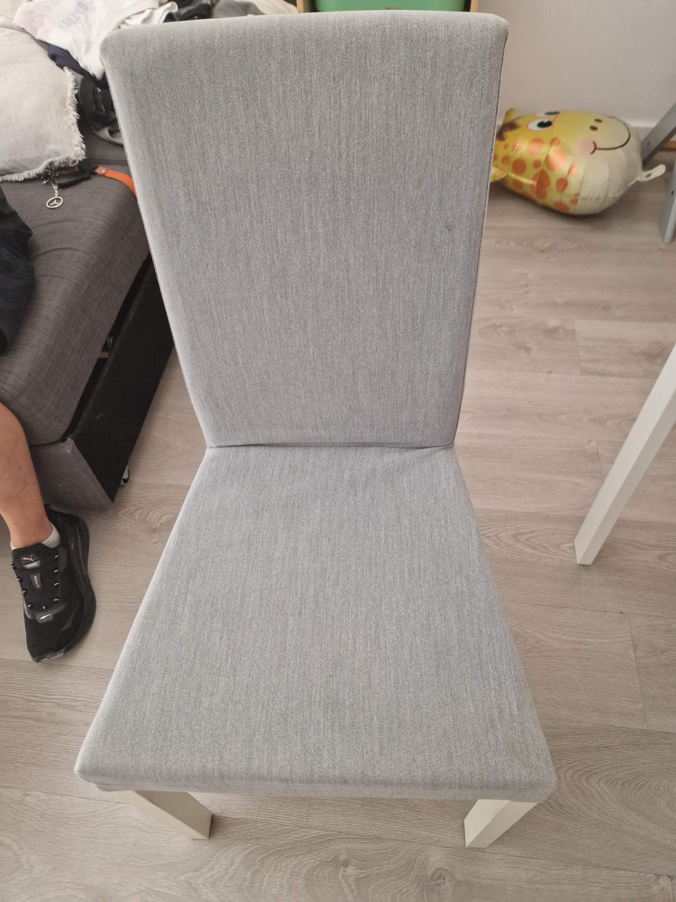 KÄTTIL cadeira, branco/Knisa gris claro
