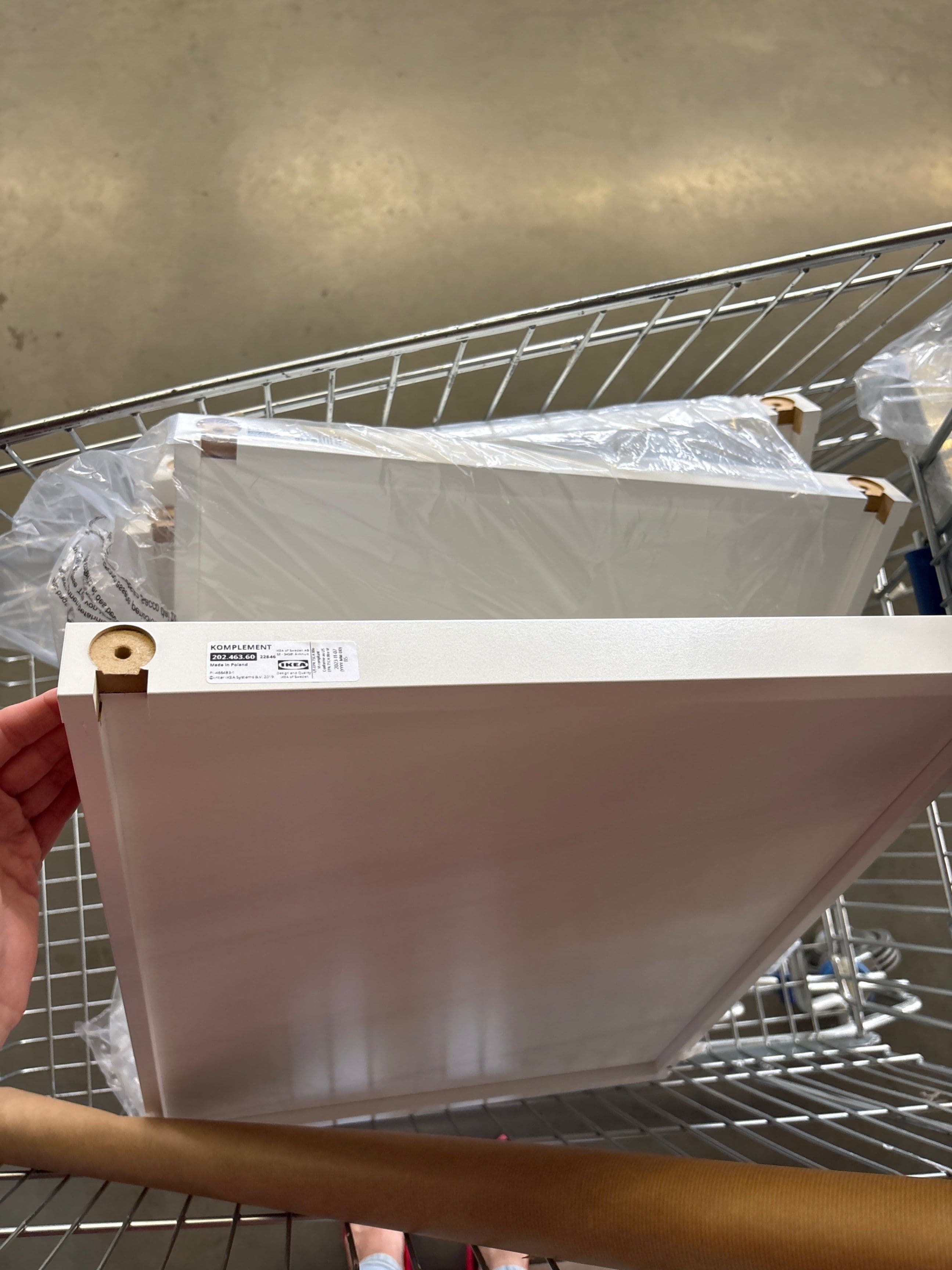 KOMPLEMENT pull-out tray, white, 50x58 cm