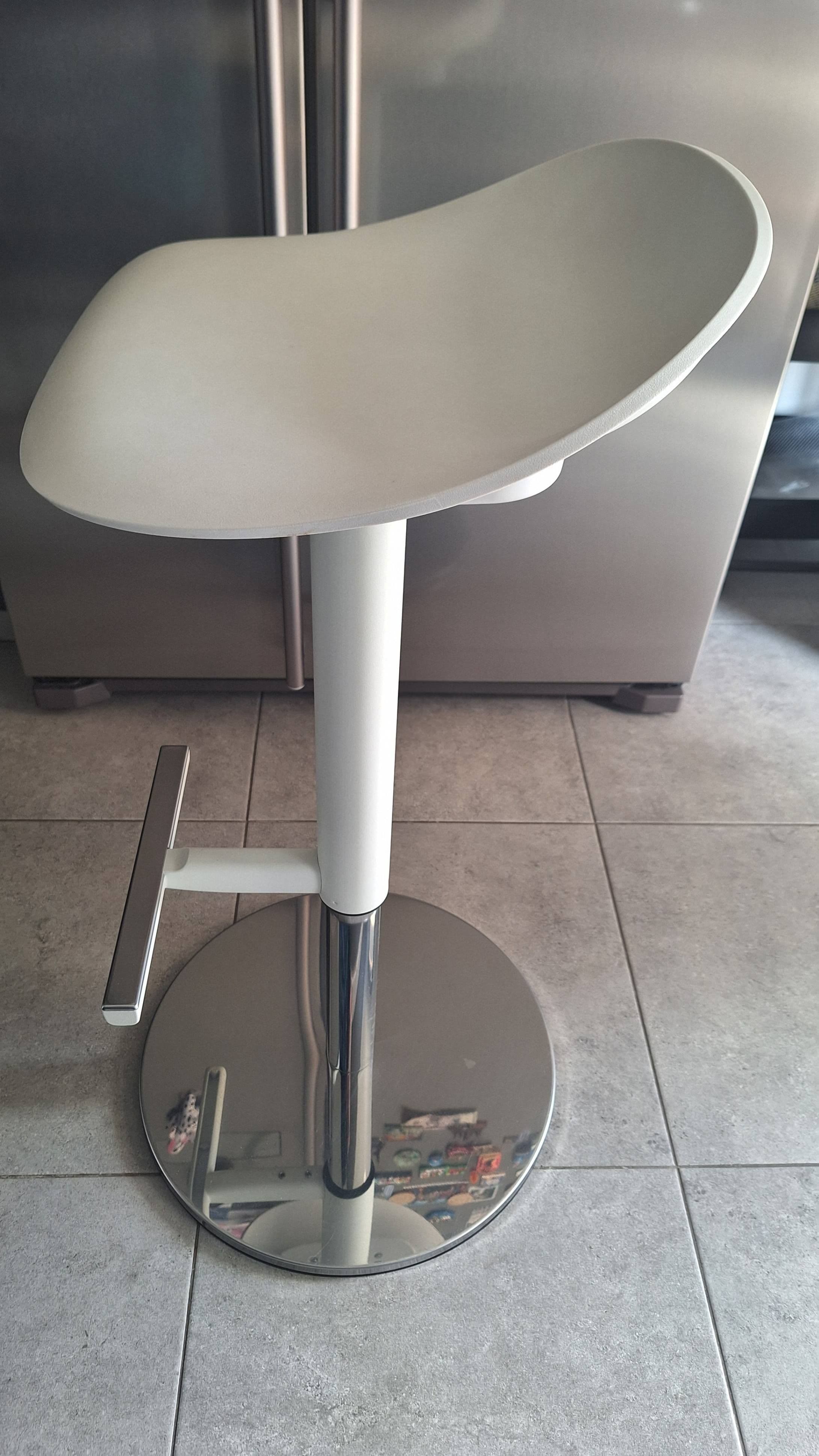 JANINGE bar stool, grey, 76 cm