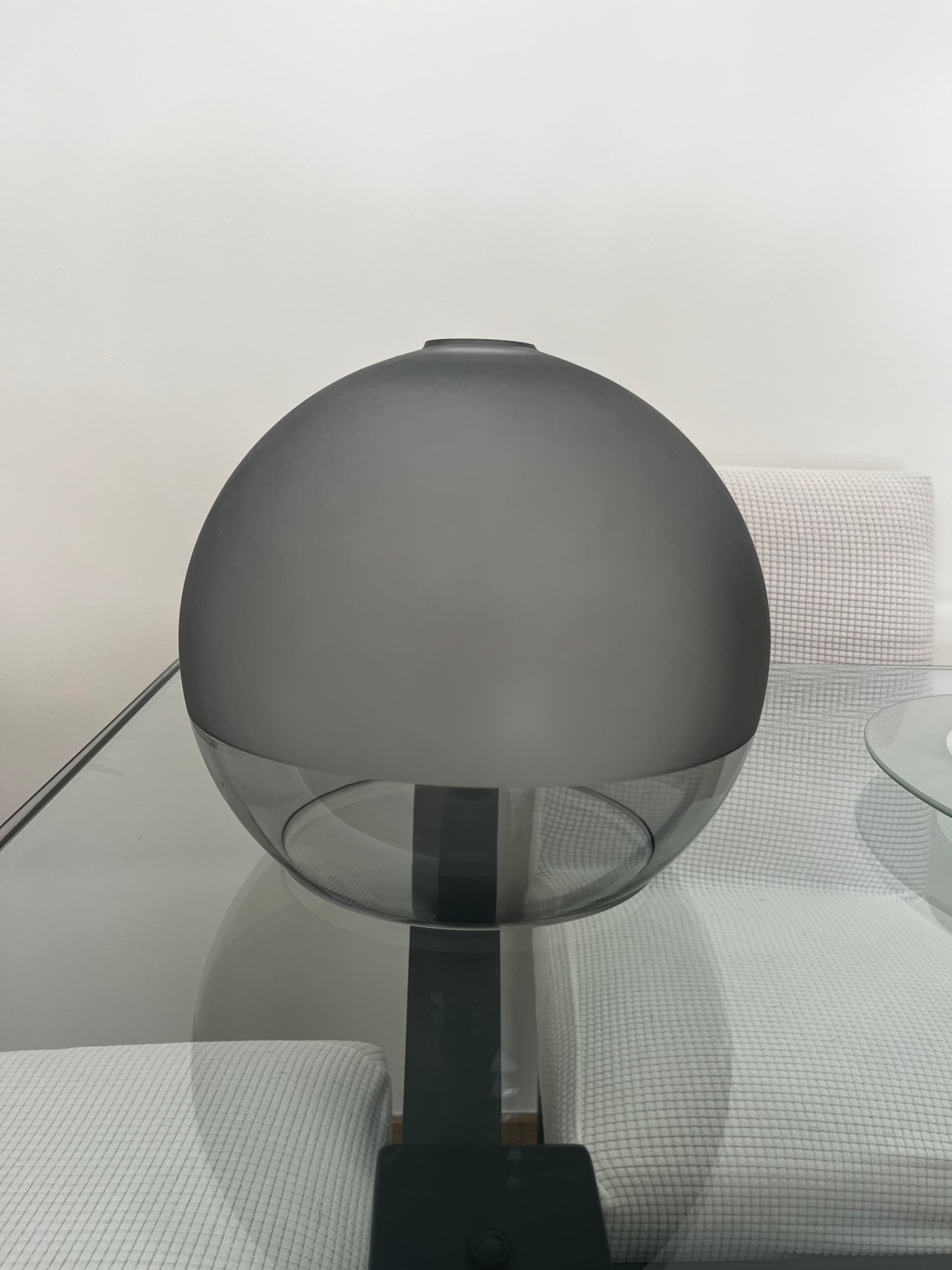 JAKOBSBYN pendant lamp shade, frosted glass/grey, 30 cm
