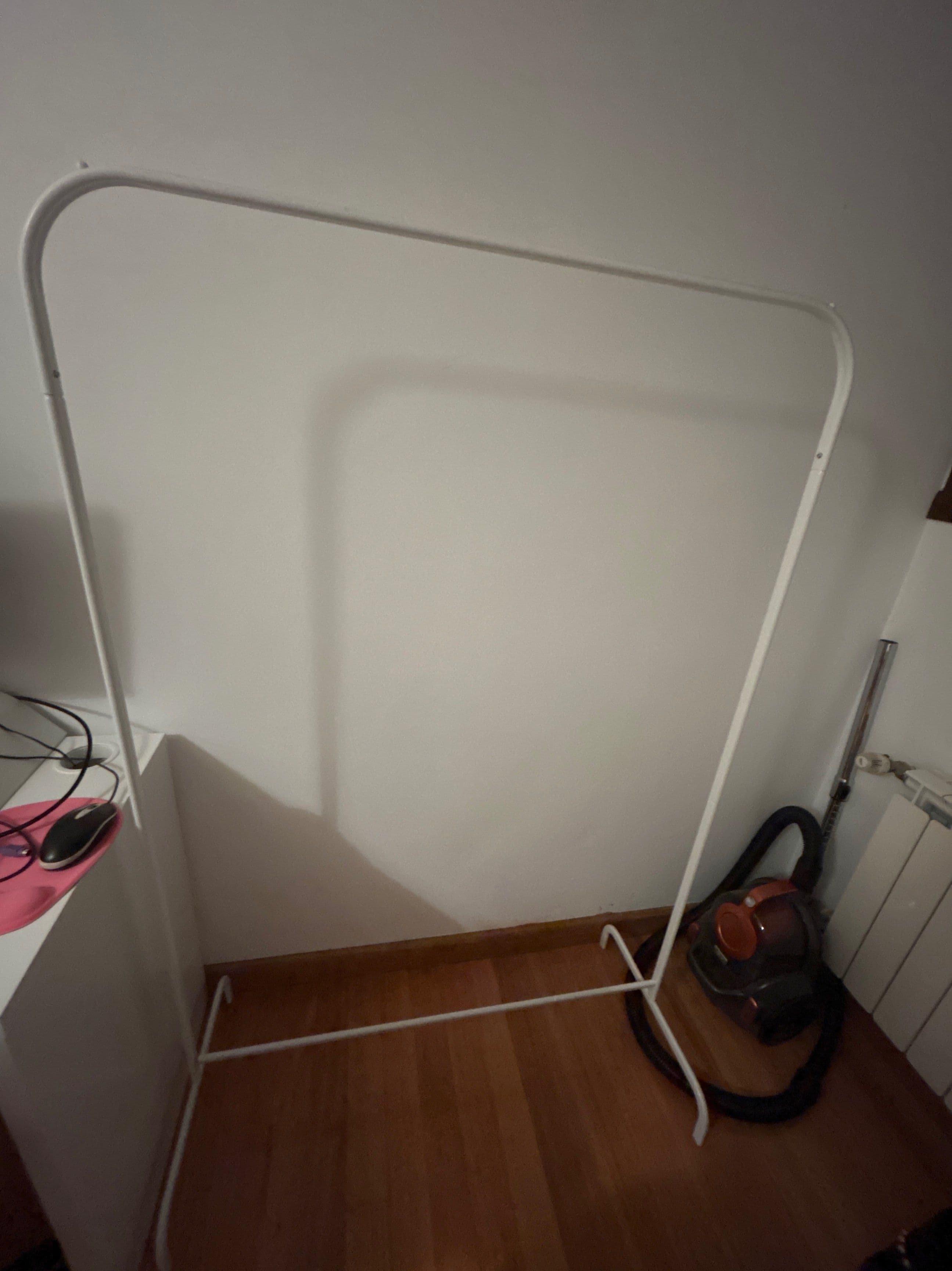 MULIG clothes rack, white, 99x152 cm