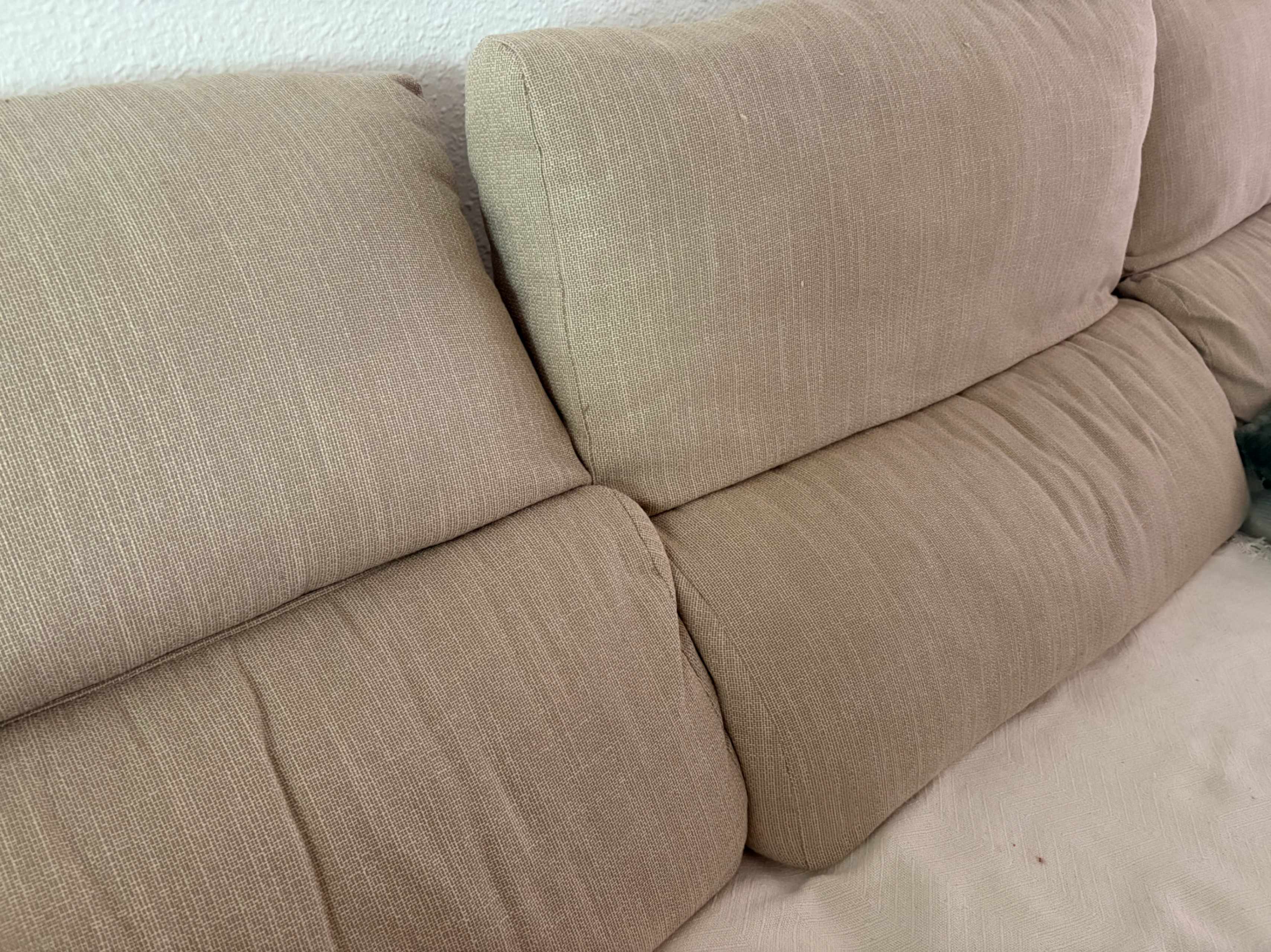 ESKILSTUNA sofá 3 plazas con chaiselongue, Hillared beige