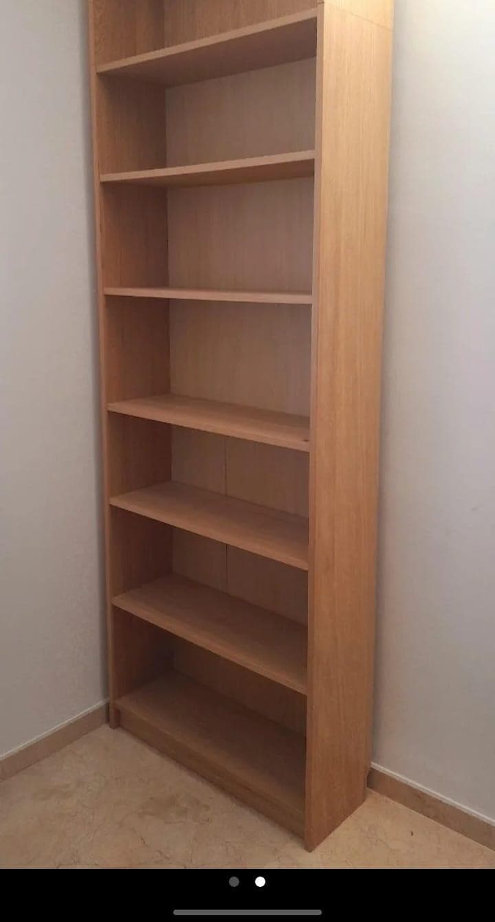 BILLY libraría, efecto carballo, 80x28x202 cm