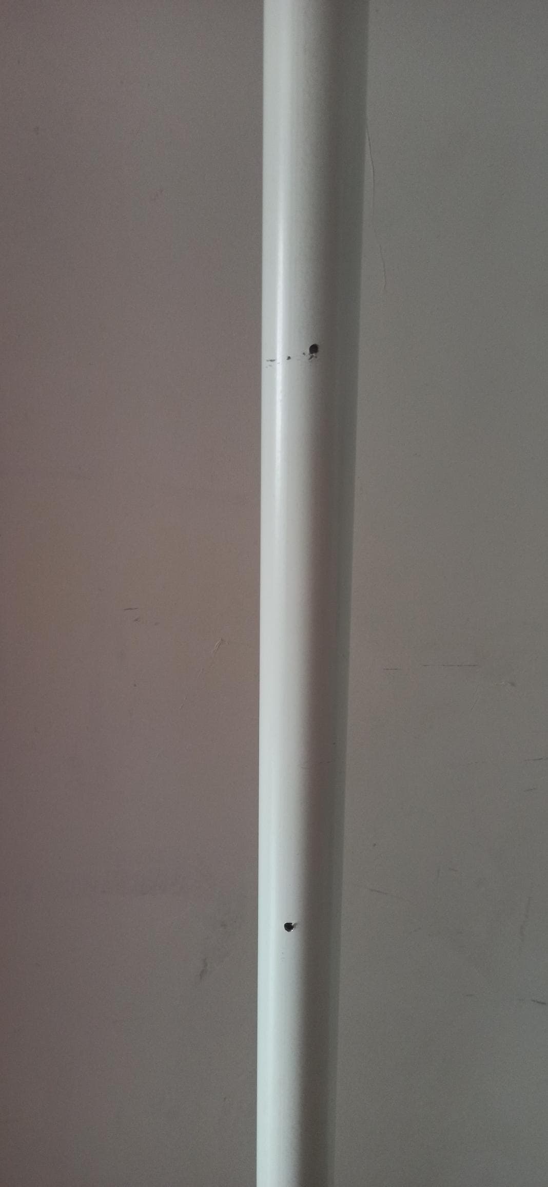 HUGAD barra de cortina, branco, 210-385 cm