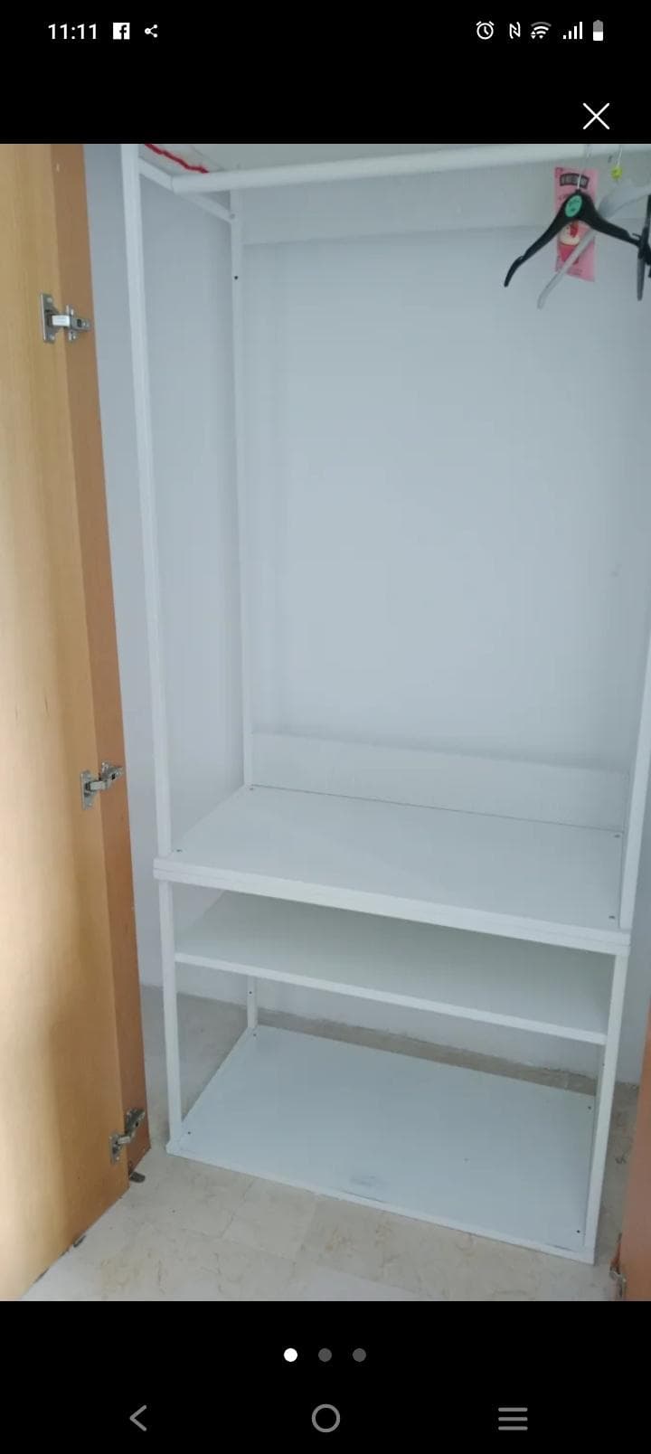 PLATSA mòdul penjant per a roba, blanc, 80x40x120 cm