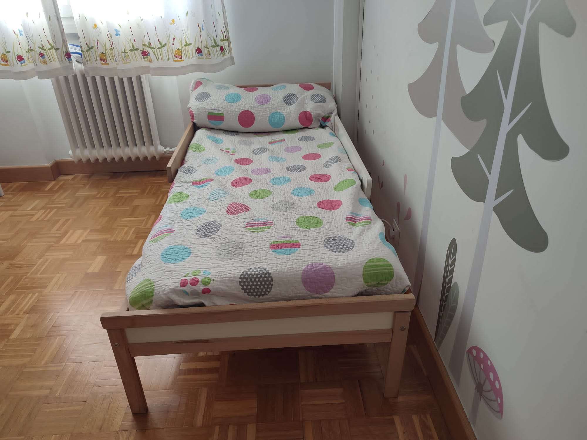 NEIDEN estrutura cama, piñeiro, 90x200 cm