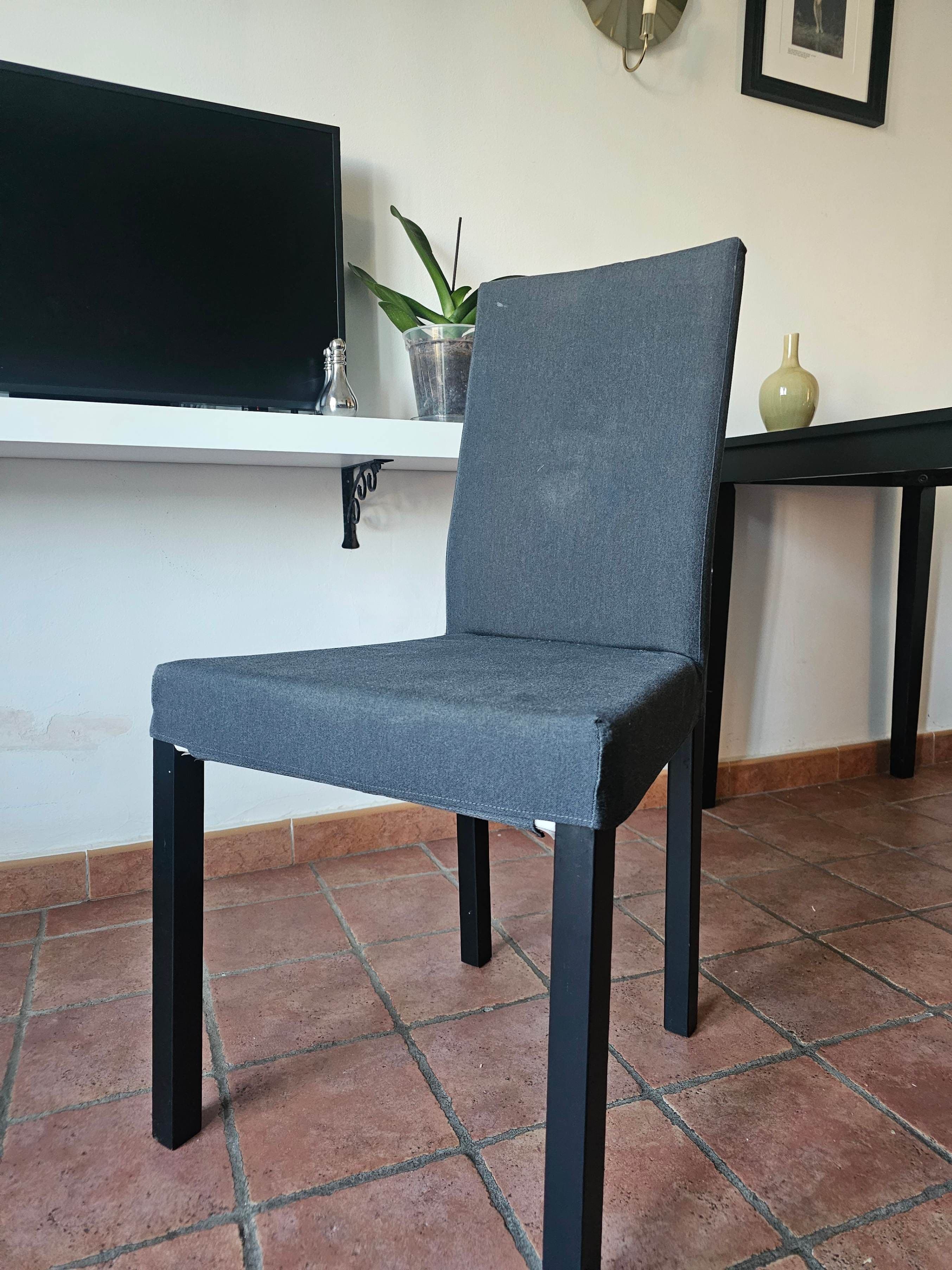 KÄTTIL cadeira, negro/Knisa gris escuro