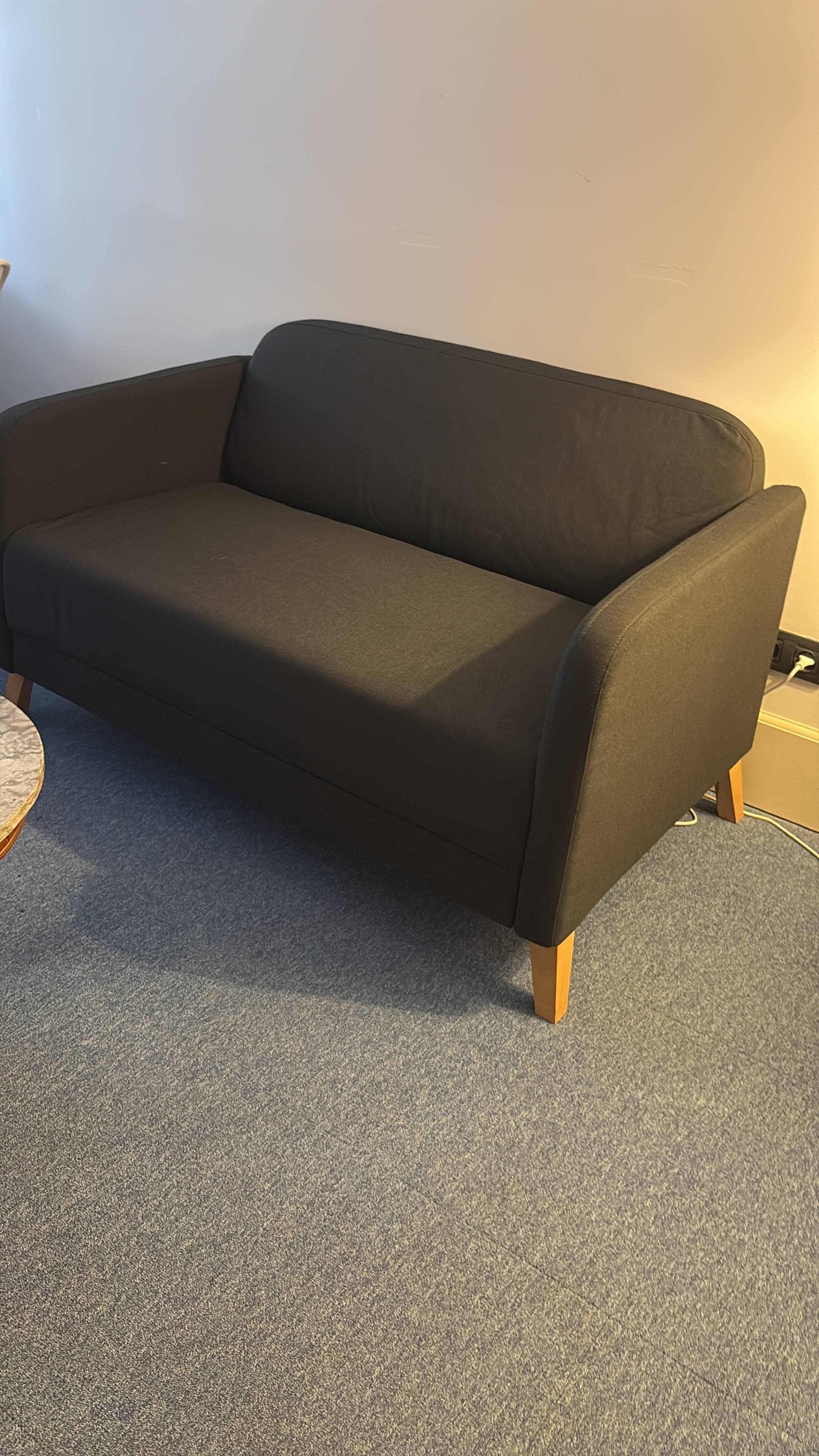 LINANÄS 2-seat sofa, Vissle dark grey