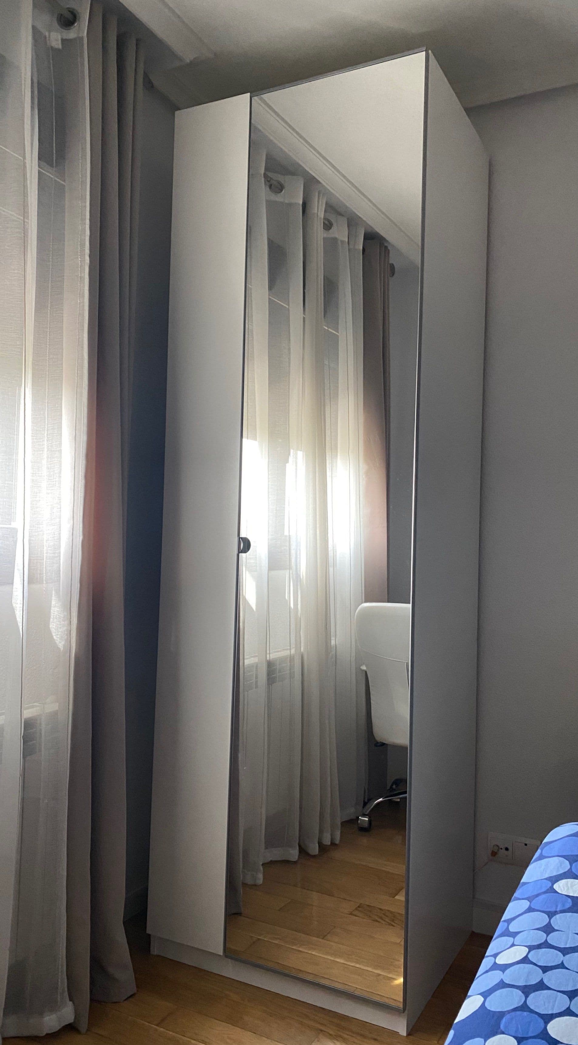 PAX wardrobe frame, white, 75x58x236 cm