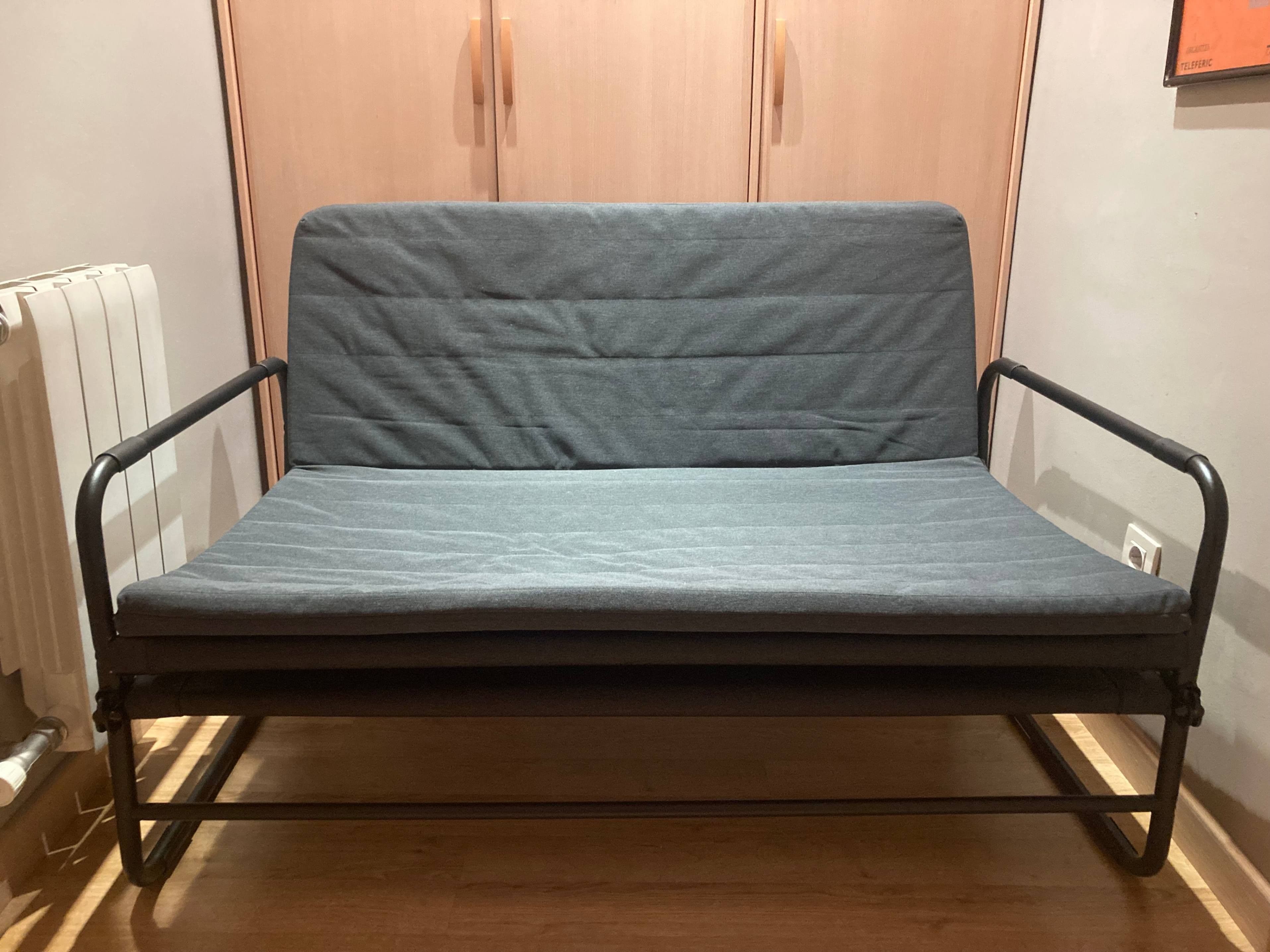 HAMMARN sofá cama, Knisa gris oscuro/negro